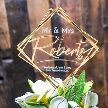 best acrylic cake topper