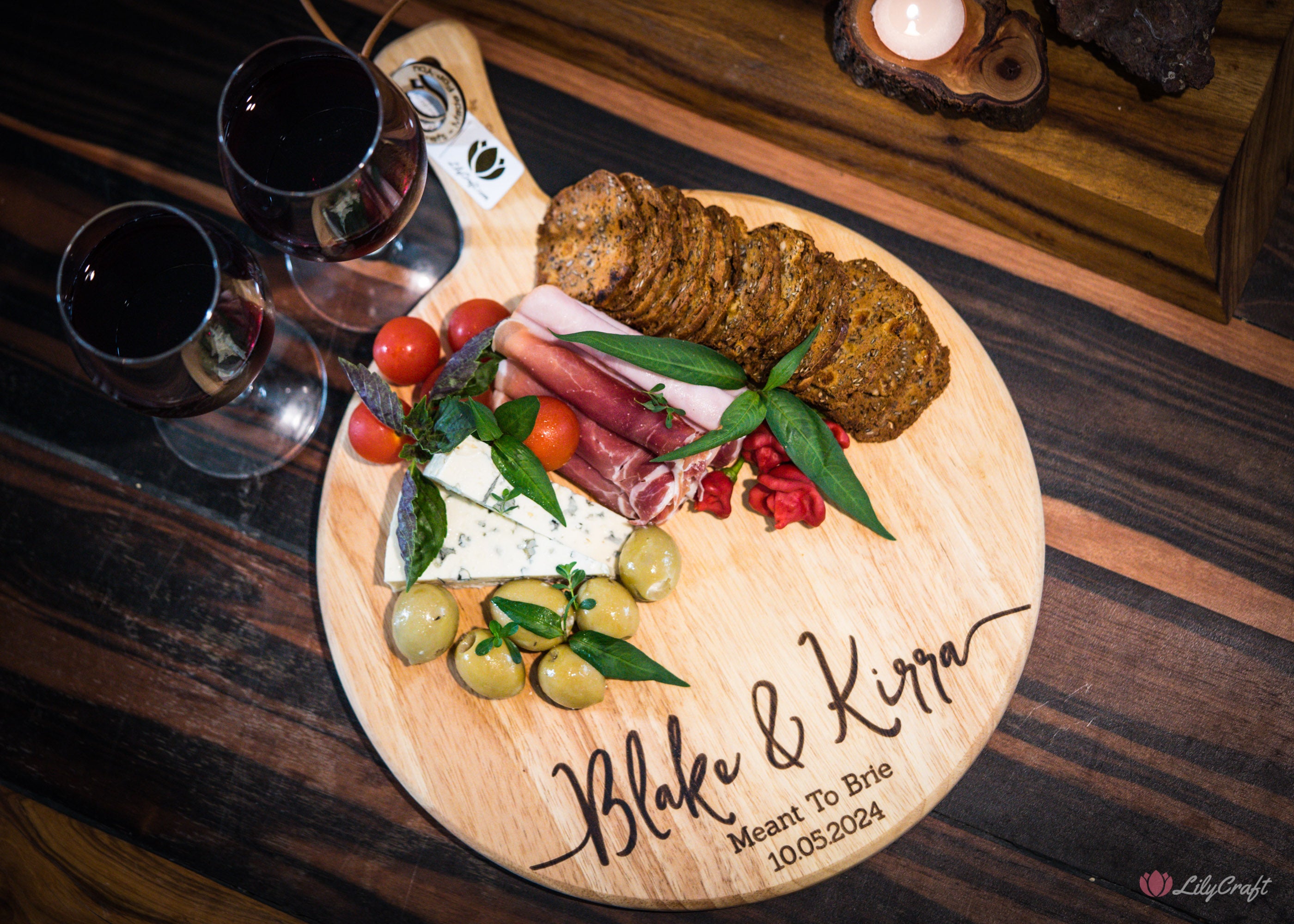 best personalised wine and cheese boards