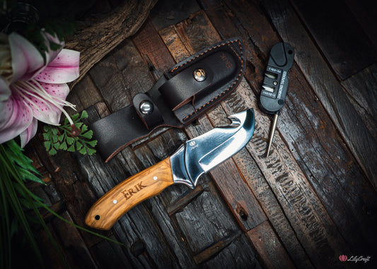 custom gut hook hunting knife australia