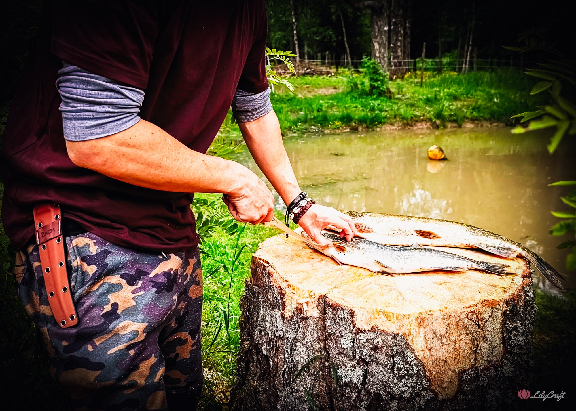Groomsmen gift personalized flexible fish filleting knife with custom wooden box