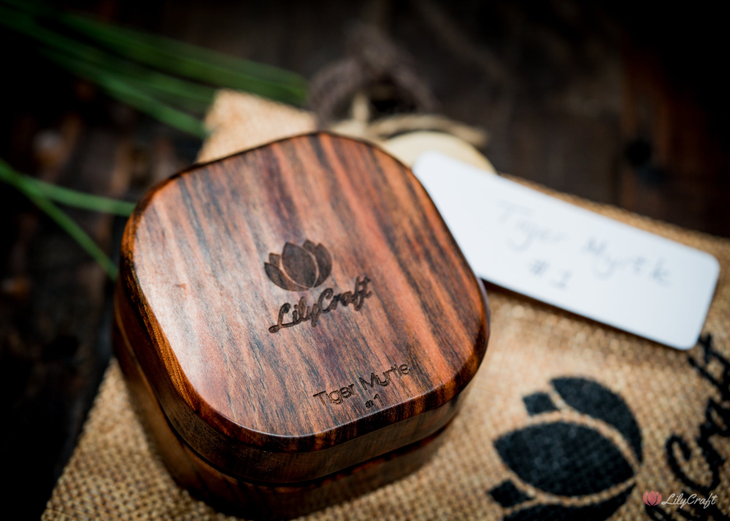 Close-up of the intricate craftsmanship on a wooden compass.