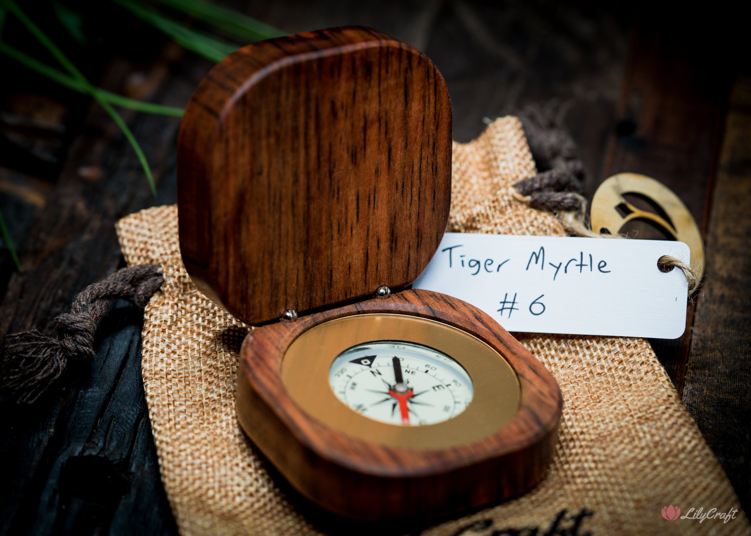 Personalized compass with custom engraving options available.