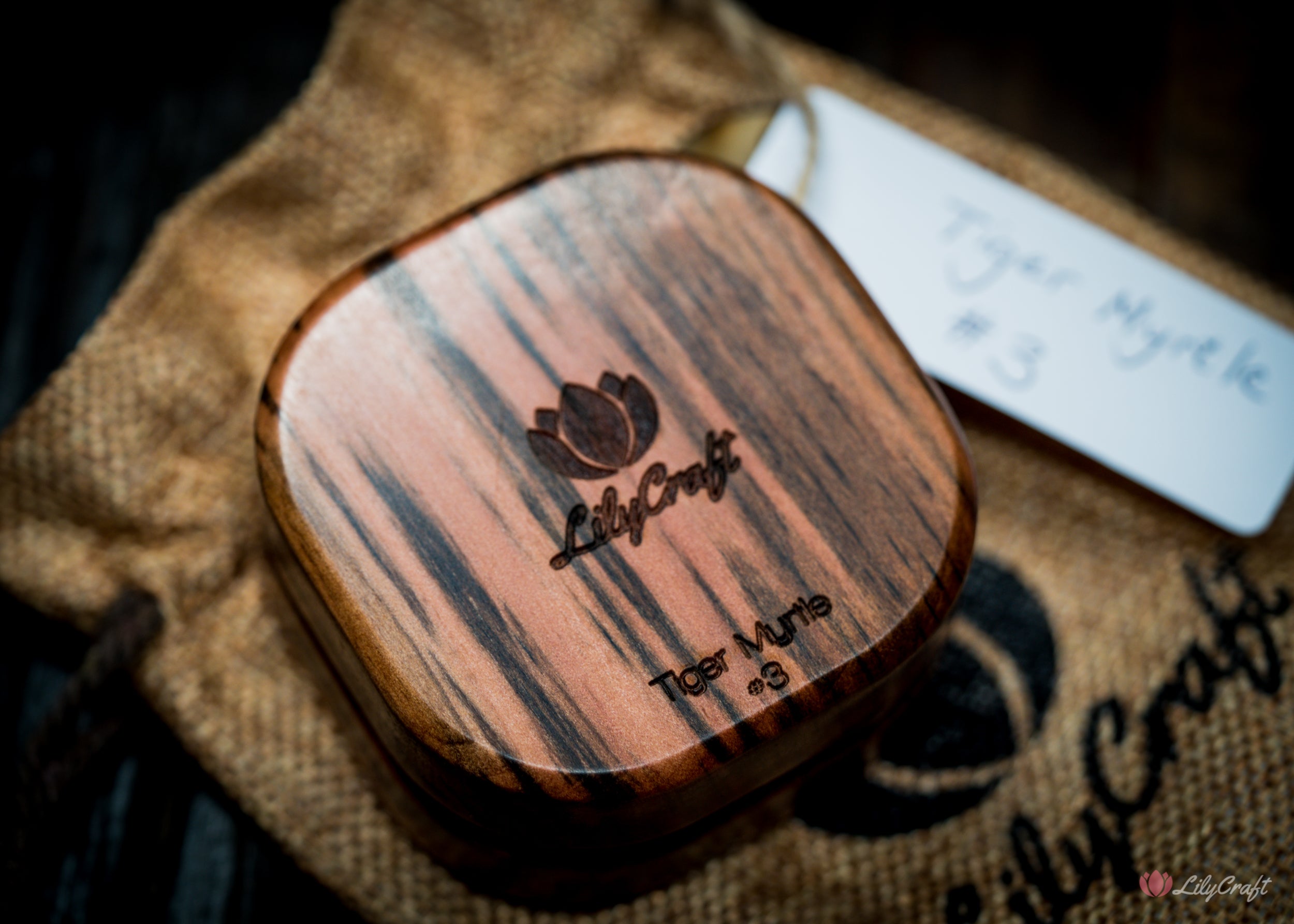 tiger myrtle wooden compass