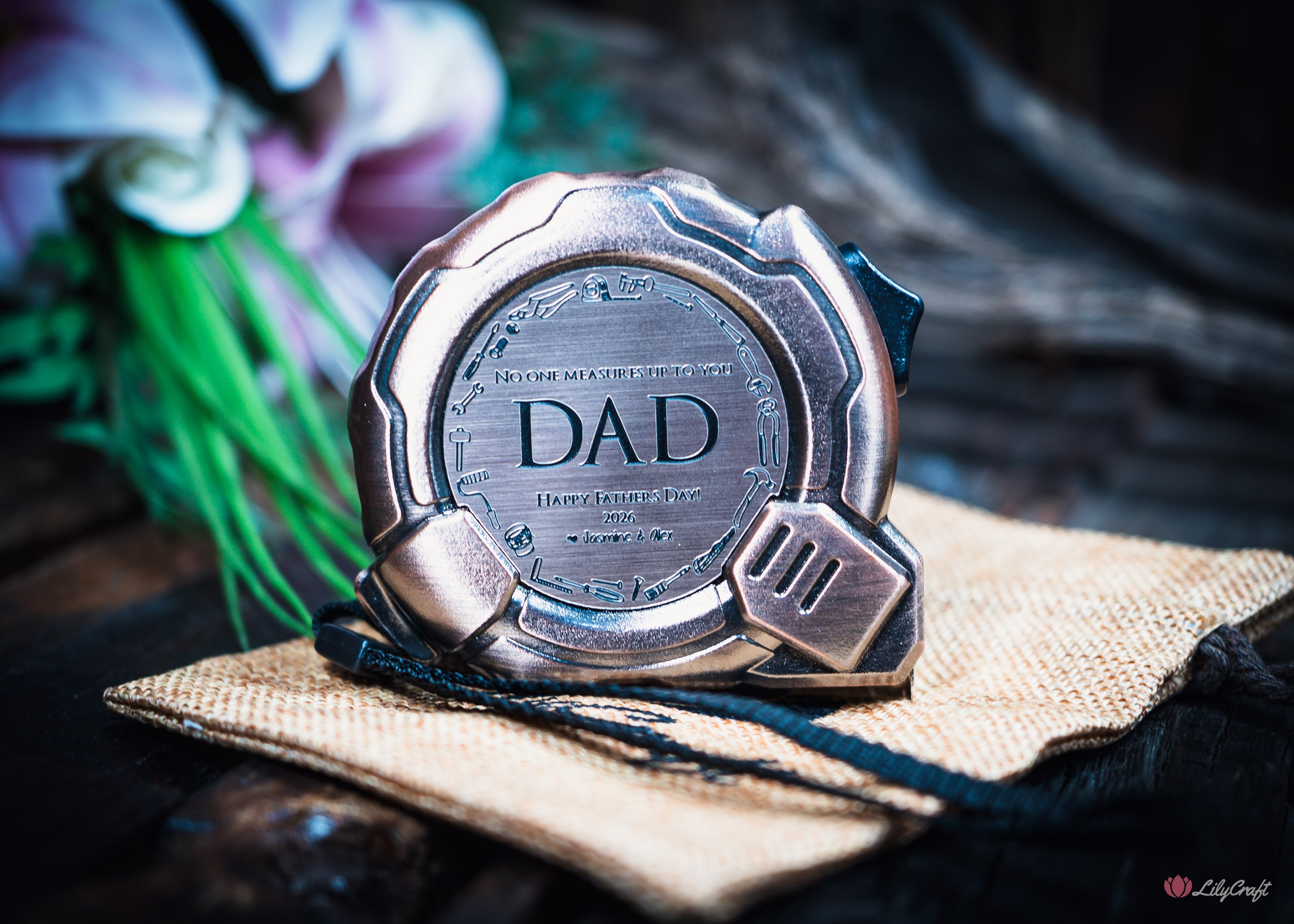 personalised tape measure gift for dad