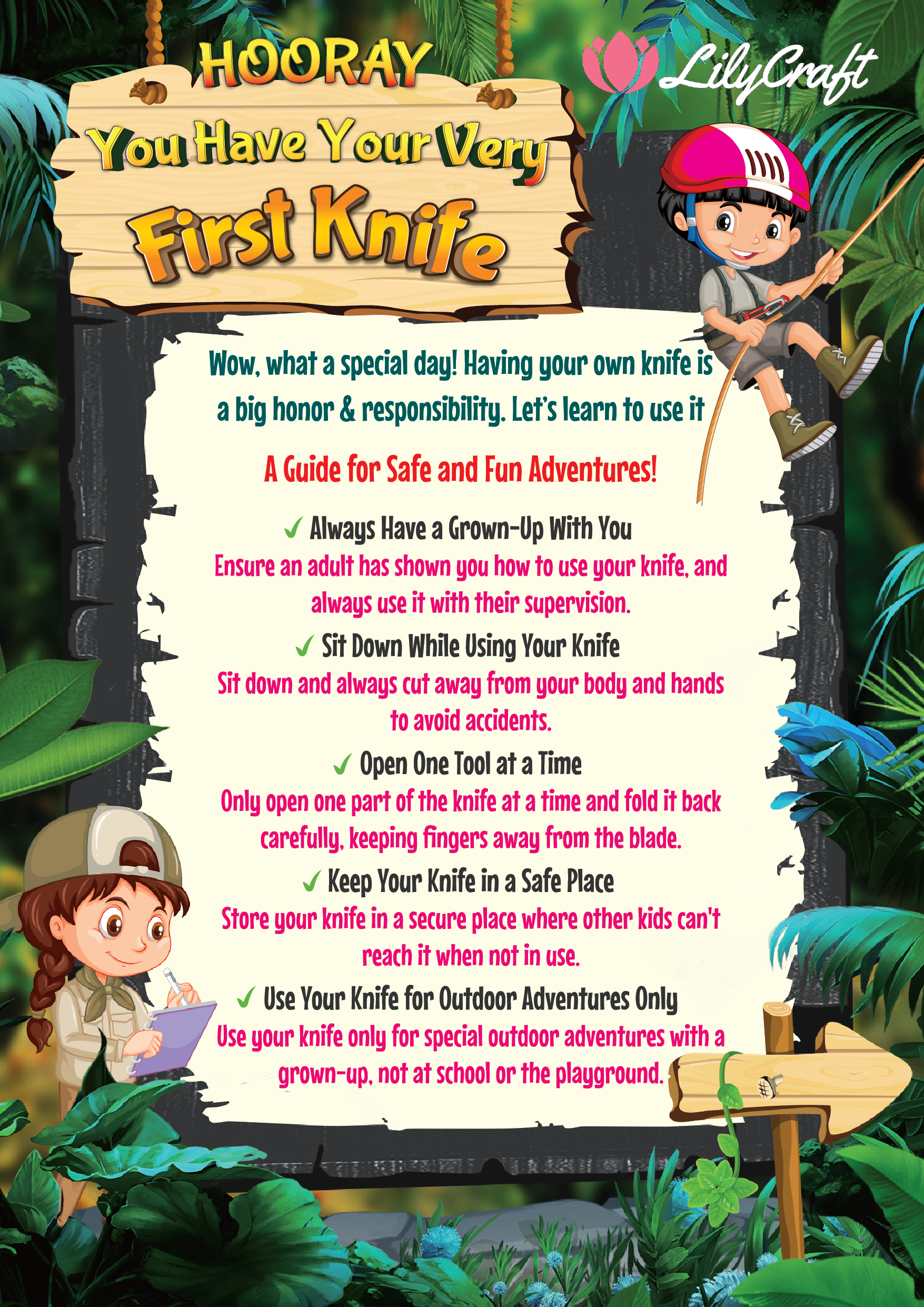 Kids Swiss Kife Safety Guide