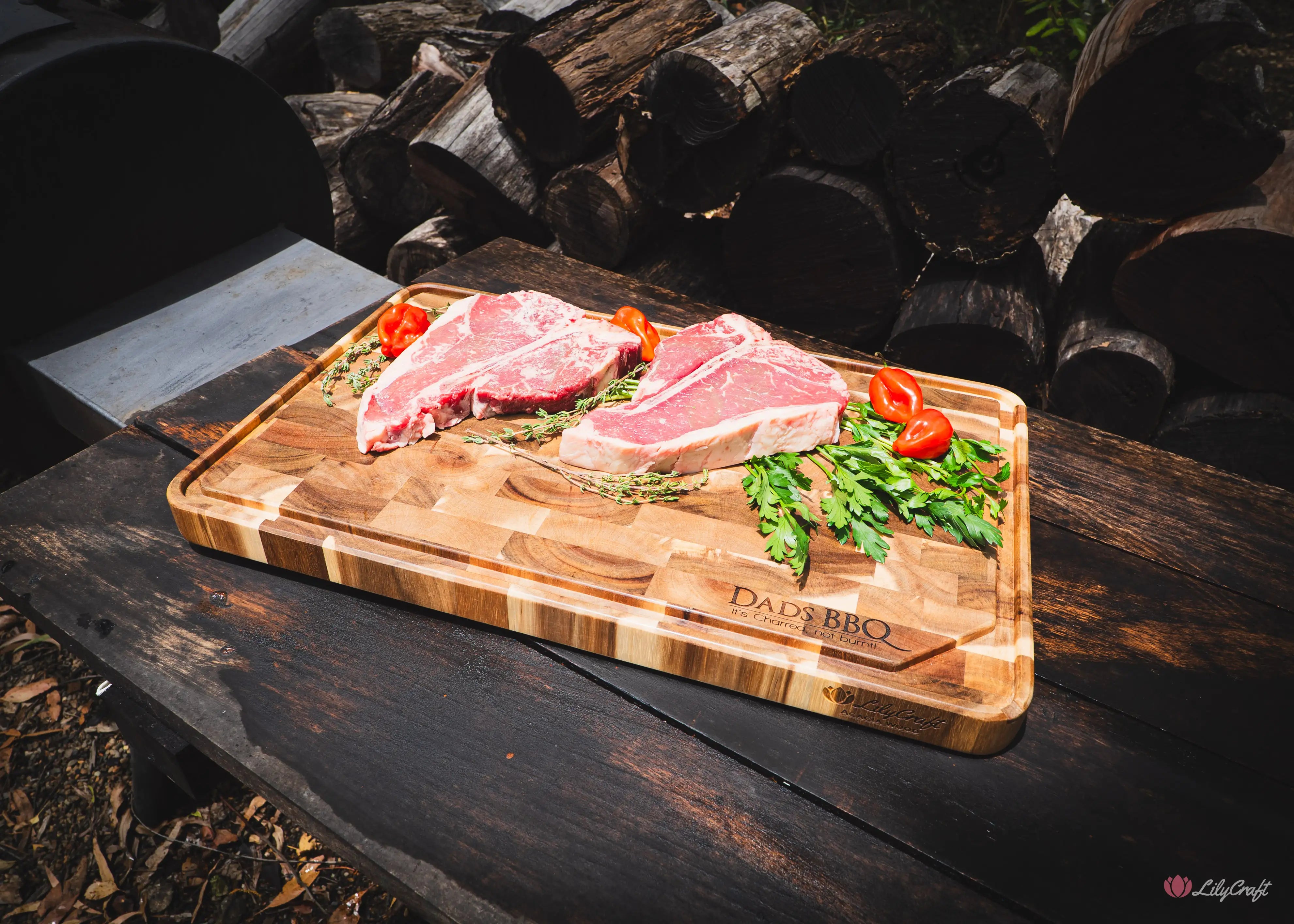 Large brisket board for offset smoker enthusiasts