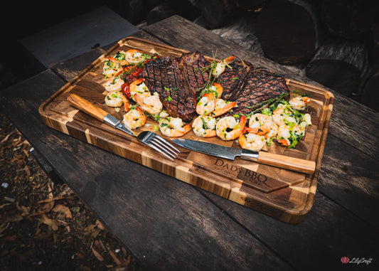 Extra large end grain BBQ cutting board for brisket
