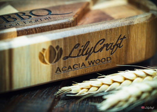 Heavy duty acacia wood end grain chopping board