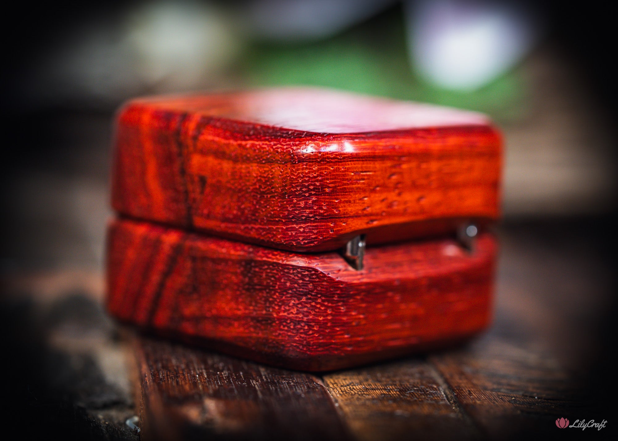 red wood ring box australia padauk wood