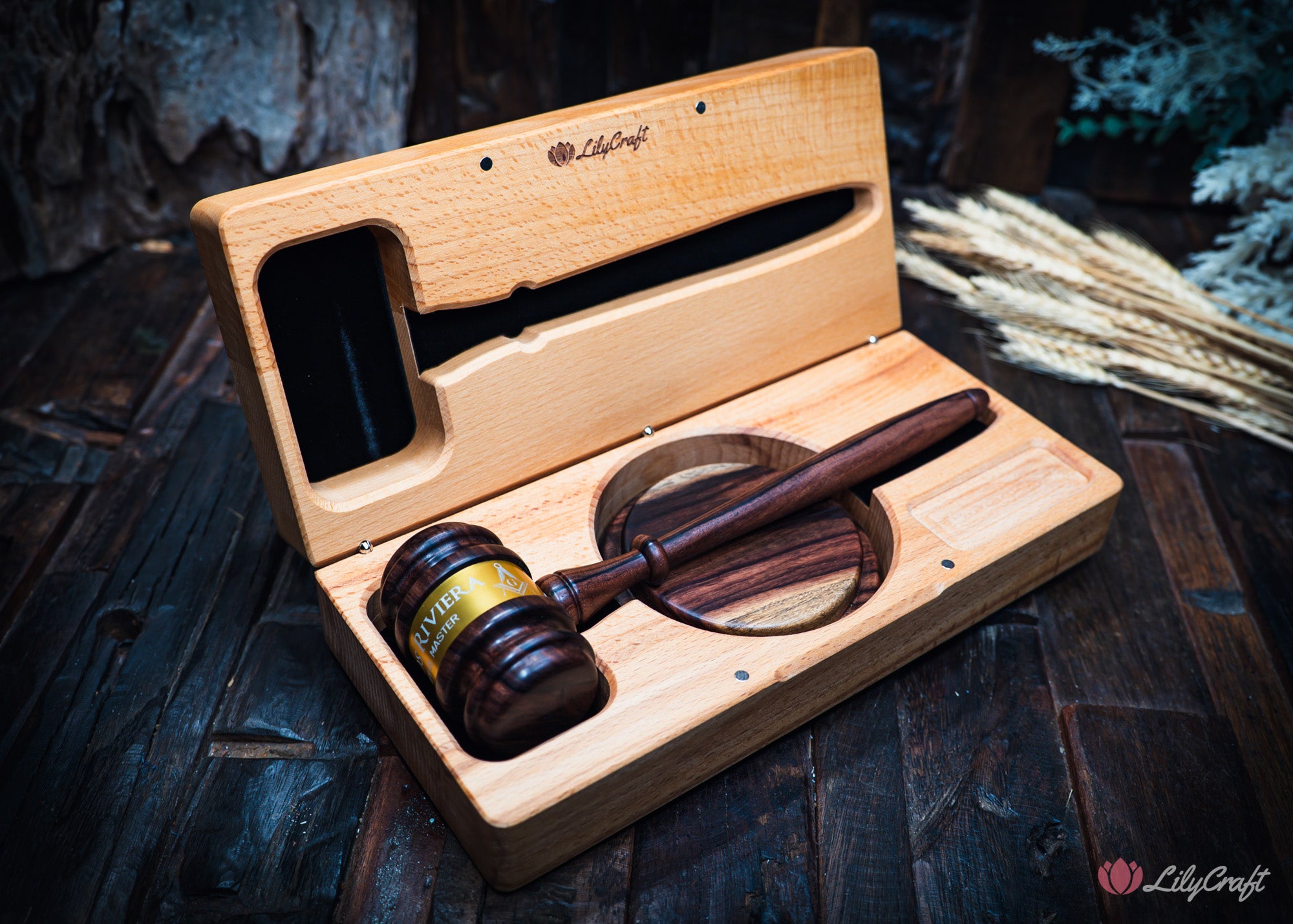 engraved gavel for lawyer
