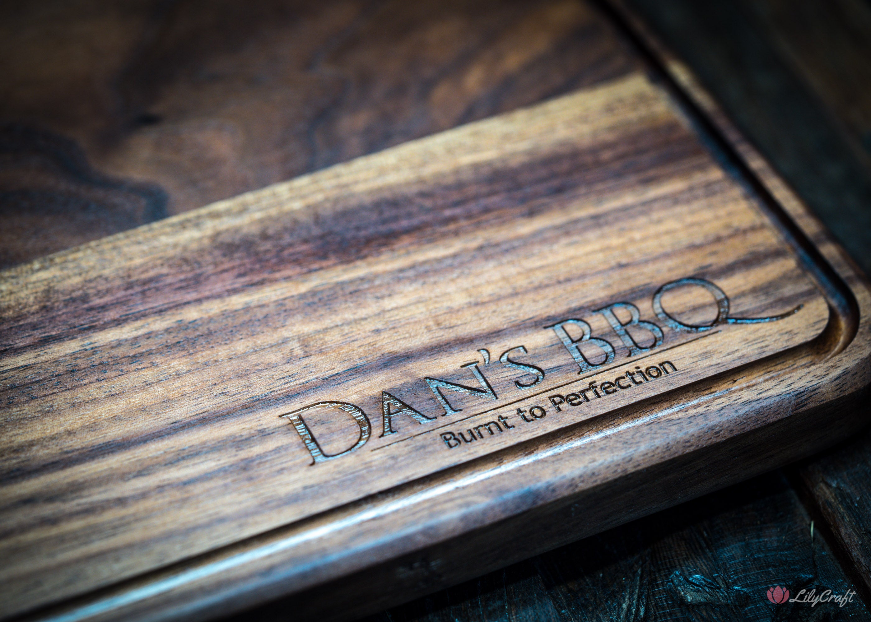 personalised walnut cutting boards