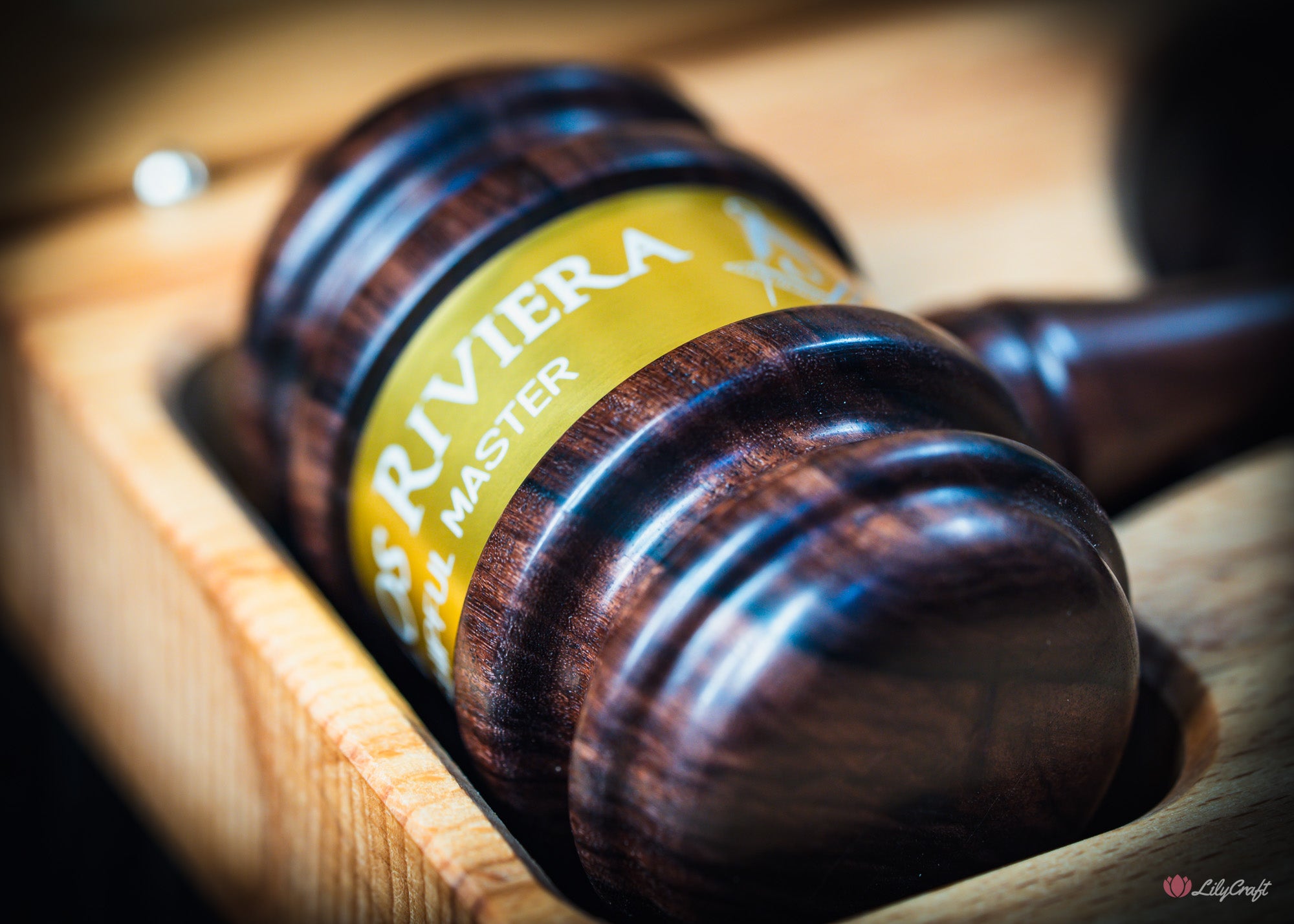 masonic wooden mallet