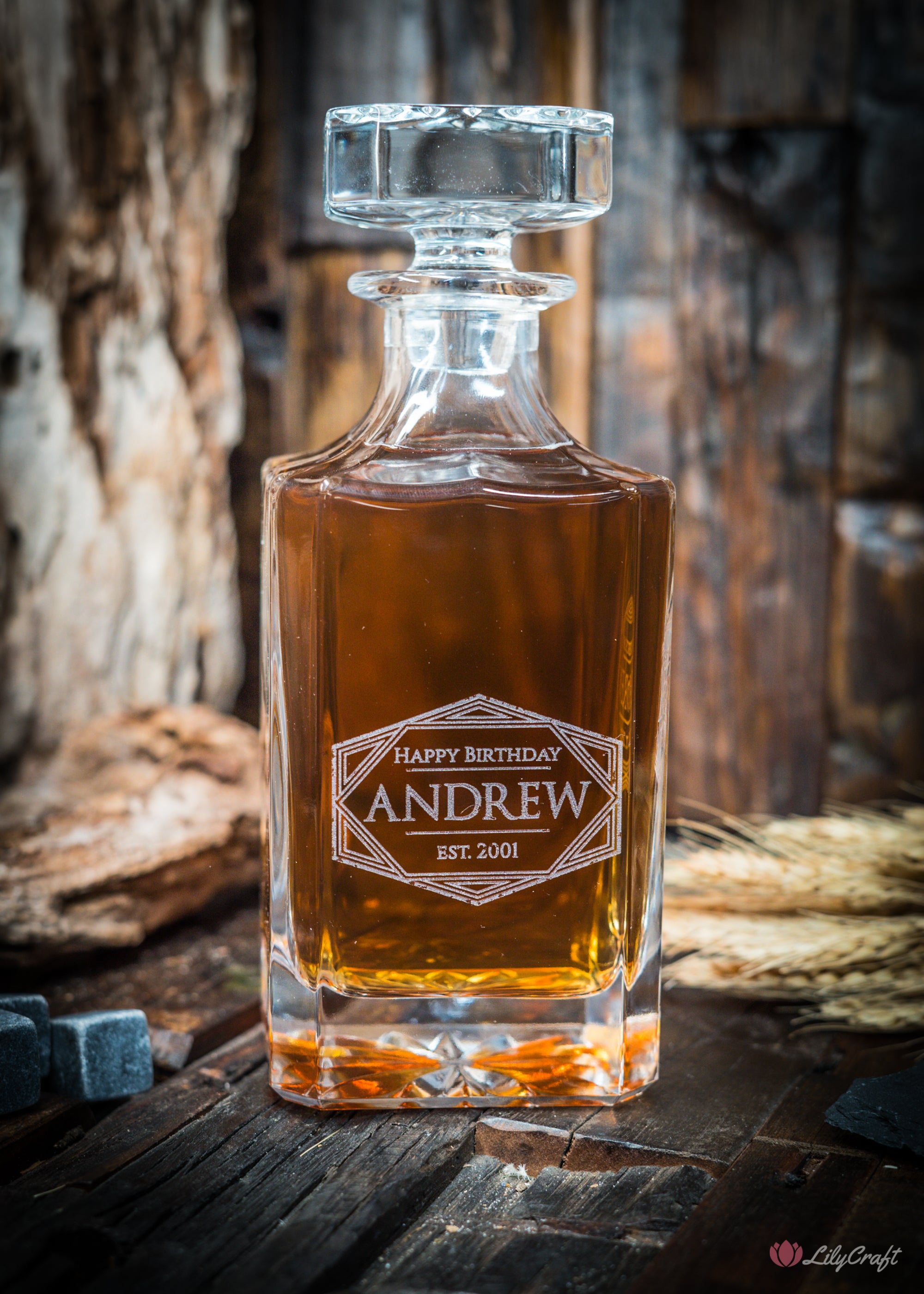custom whiskey decanter