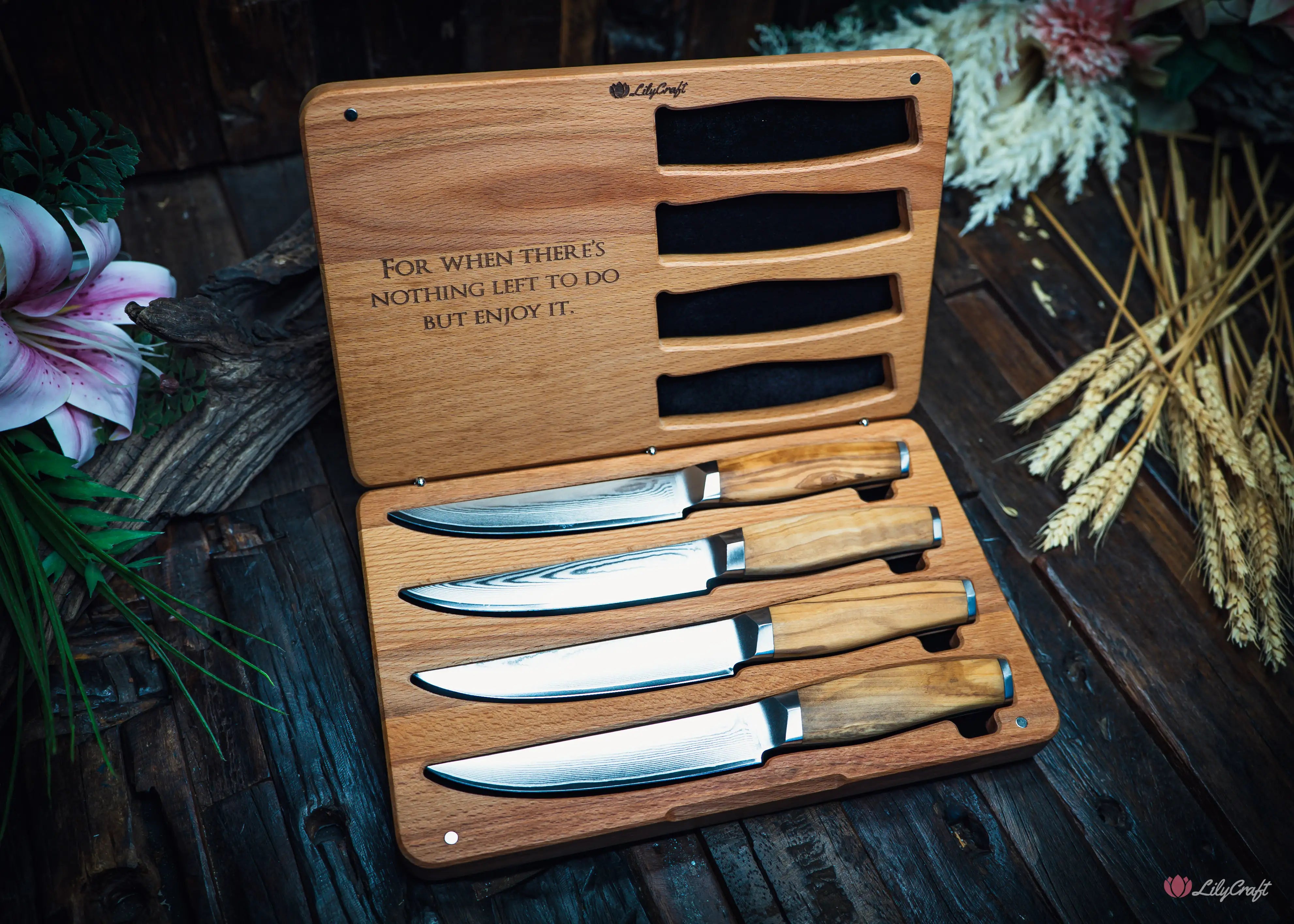 steak knife set gift for him