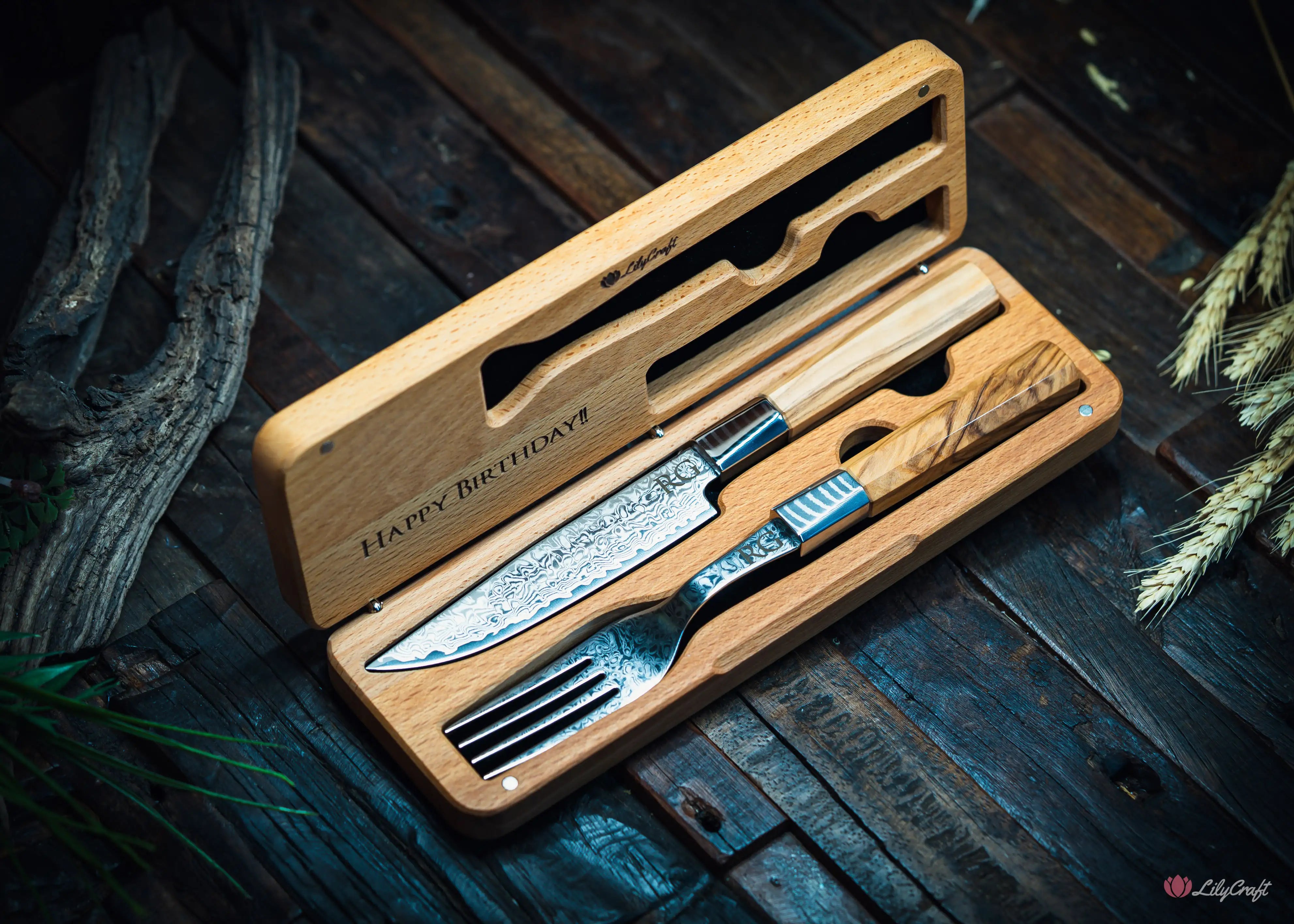 steak knife and fork gift for husband birthday