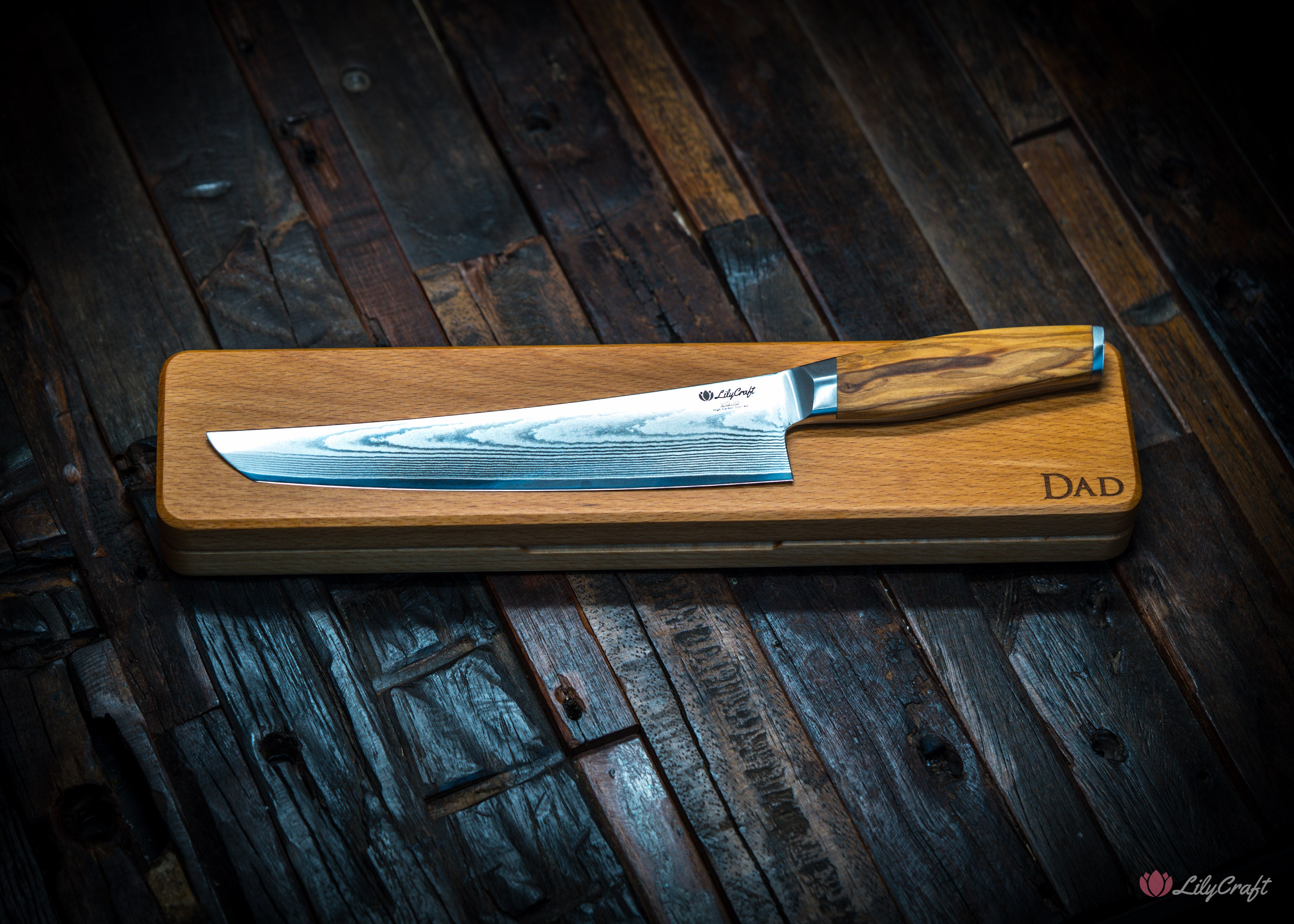 Engraved carving knife for Father's Day gift idea