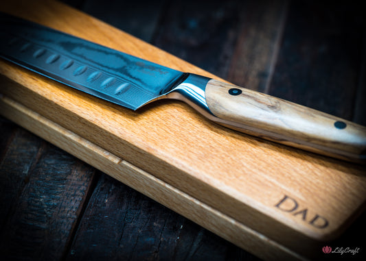 Premium Damascus steel kitchen knife gift for chefs
