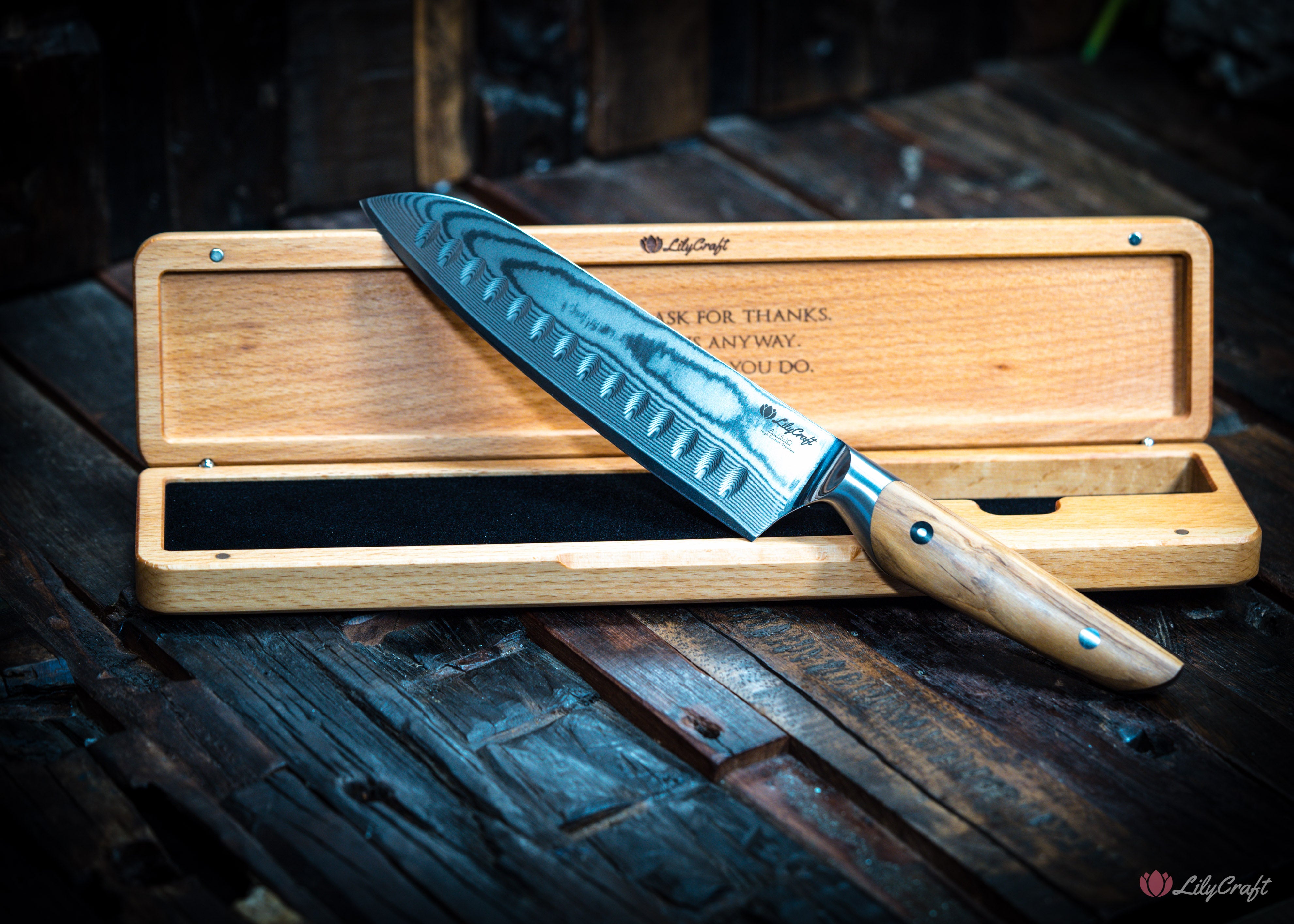 Personalised Japanese kitchen knife for home cooks