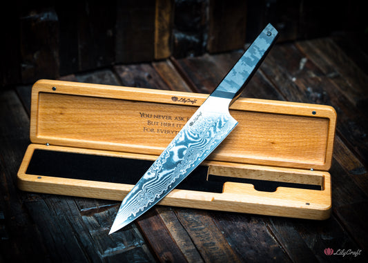 High-end slicing knife for home or pro kitchens