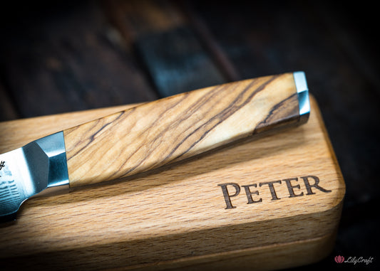 Compact chef knife for cutting fruits and veggies