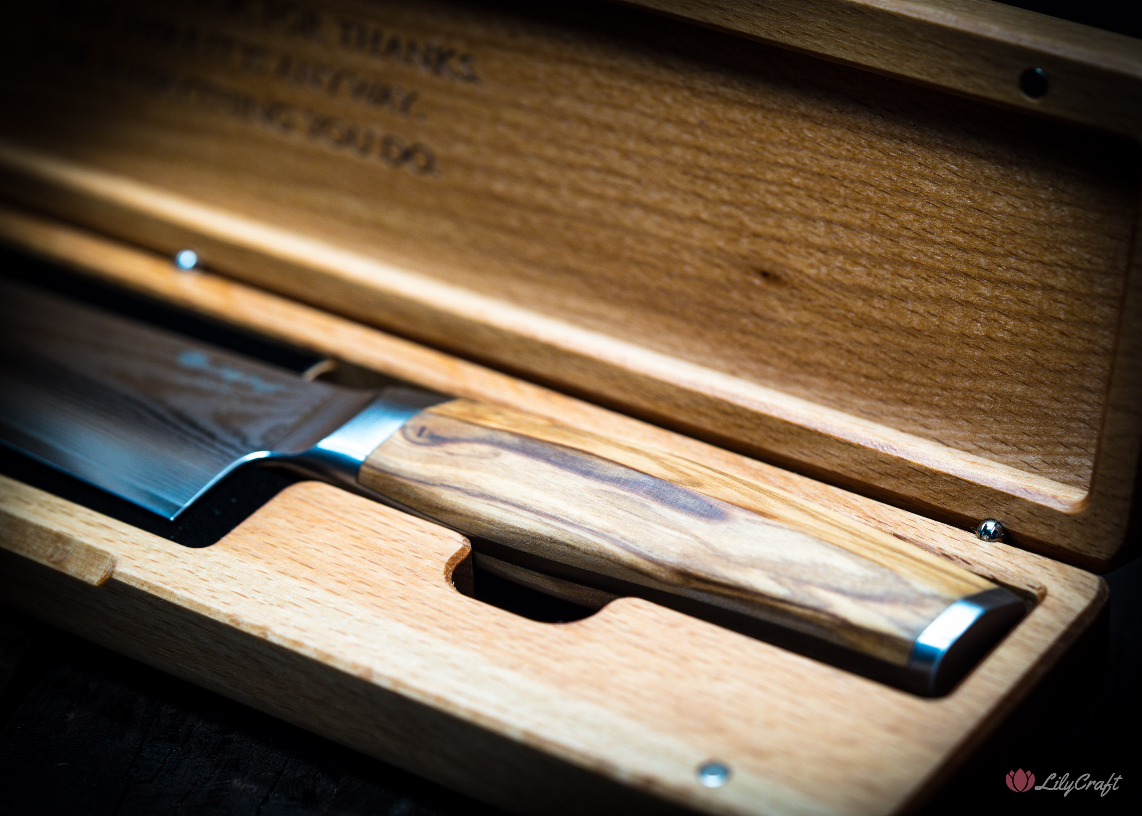 Custom engraved carving knife for BBQ dads