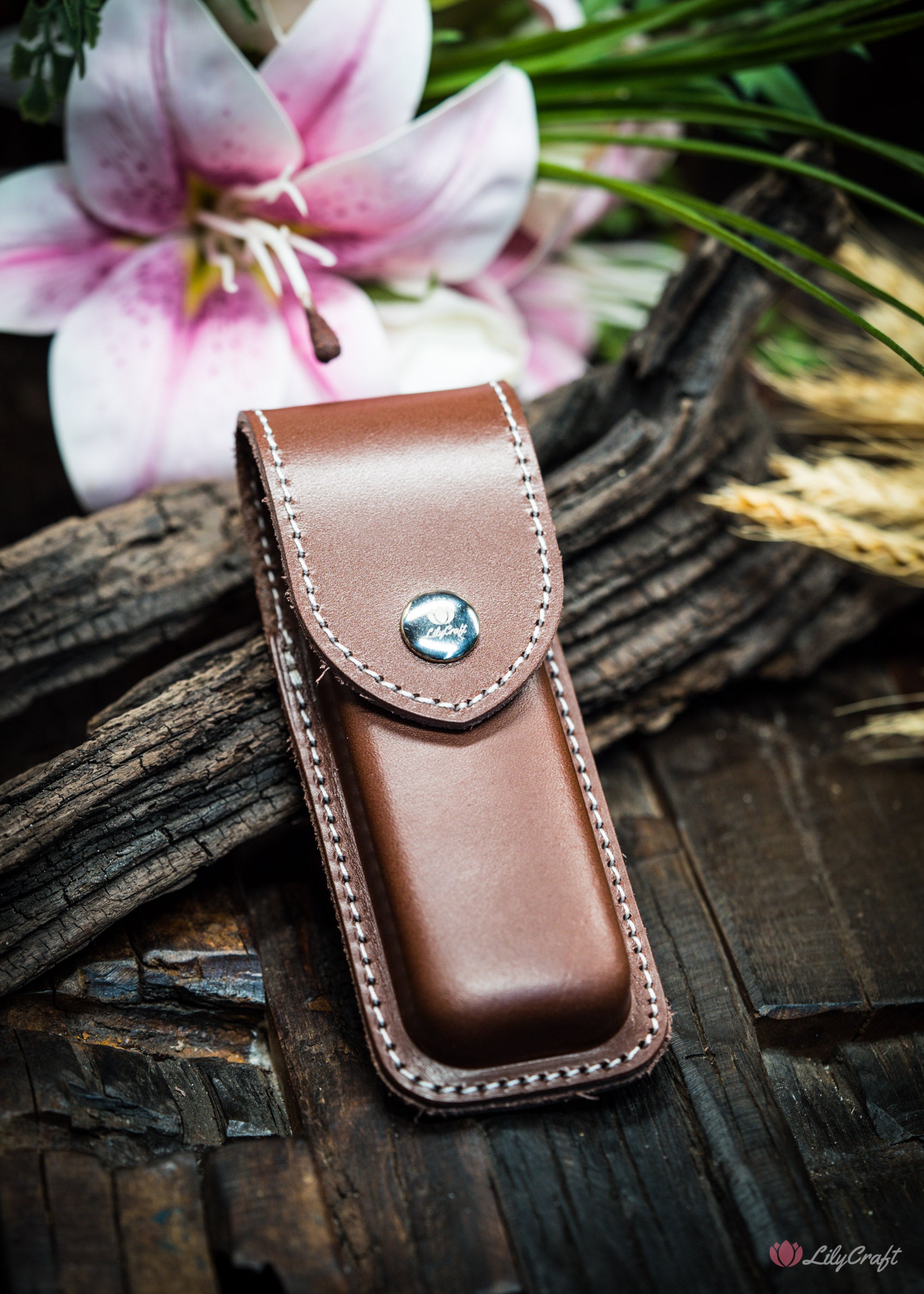 custom leather pocket knife pouch australia