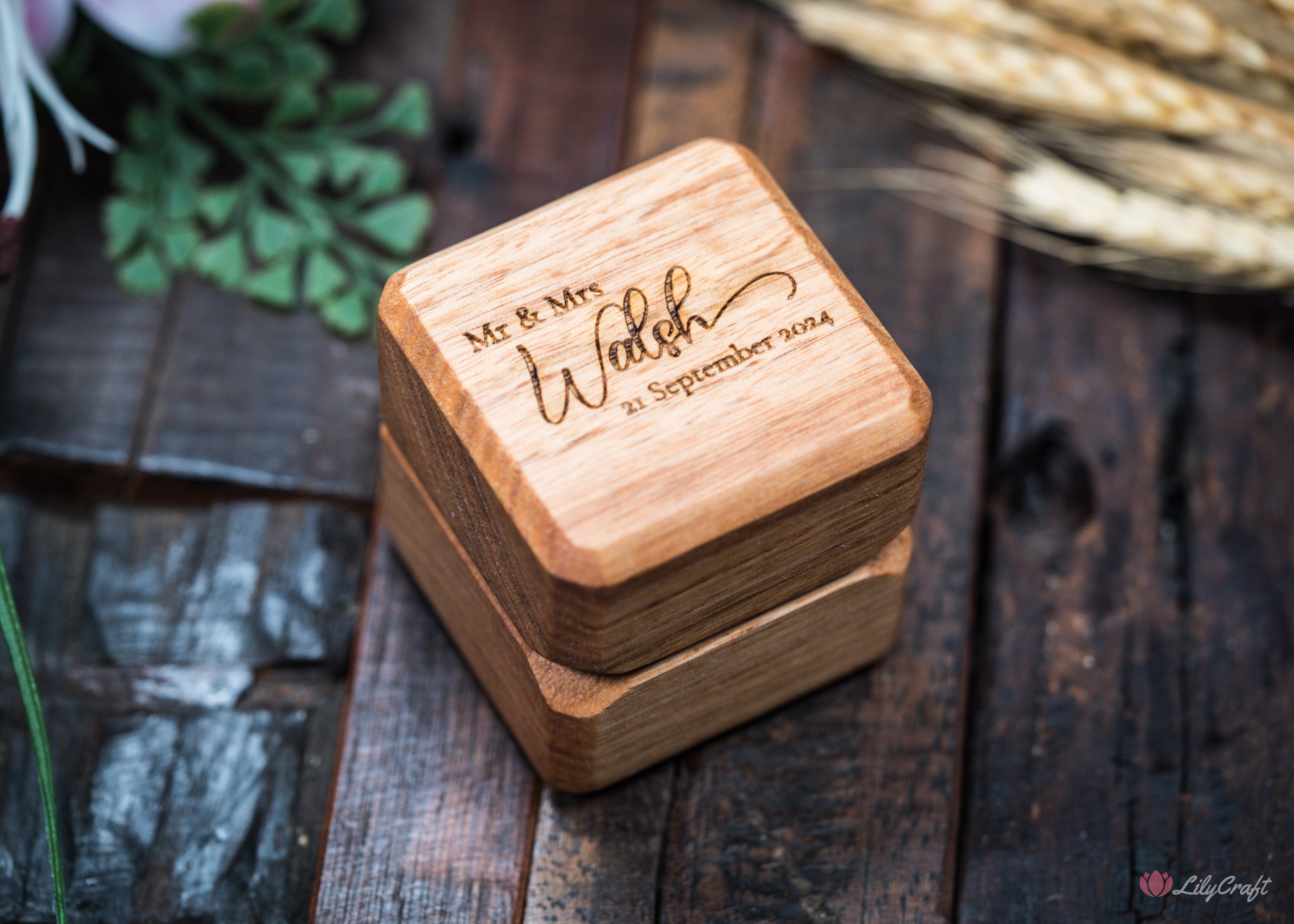 double wedding ring box