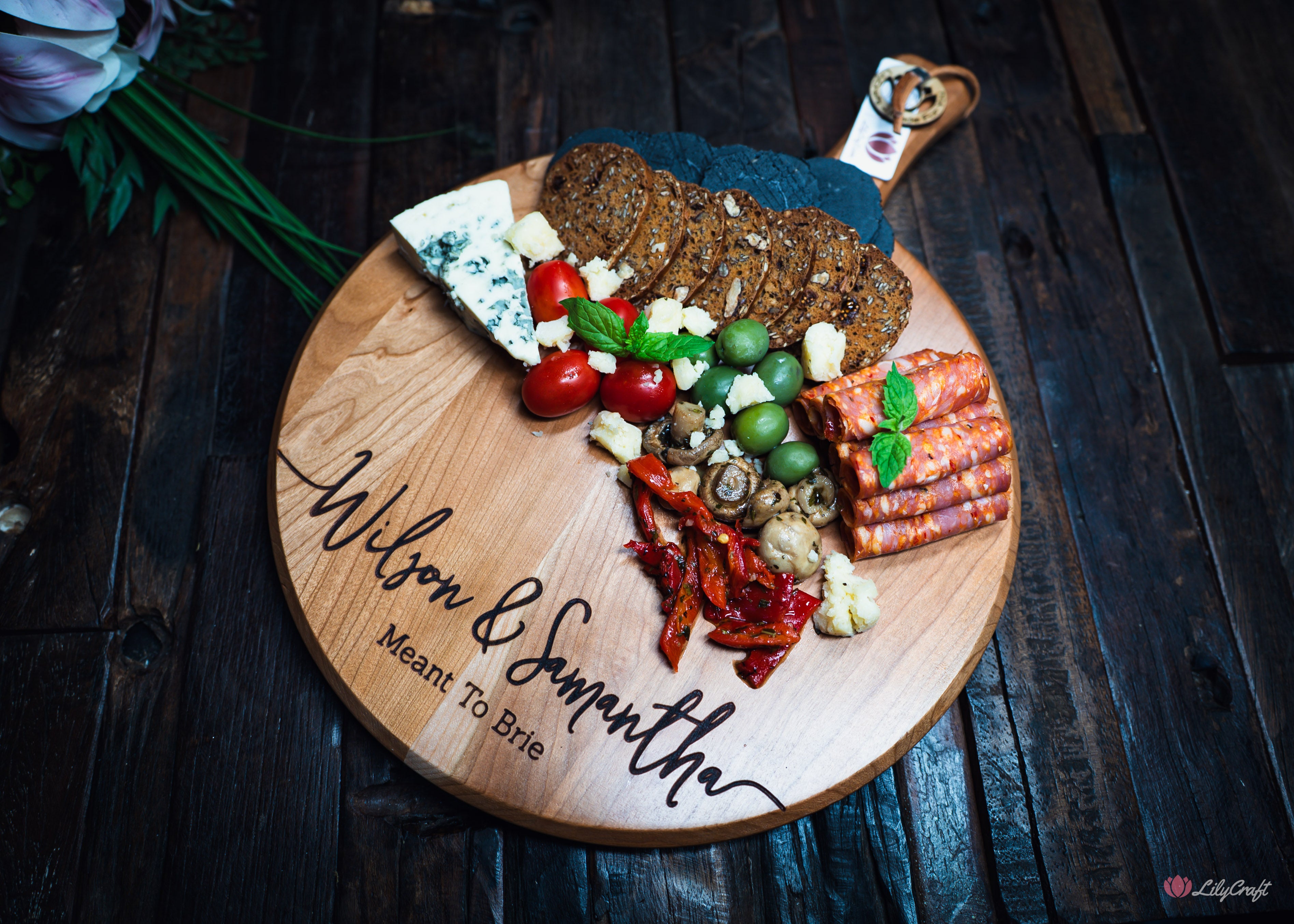 cherry wood cheese board