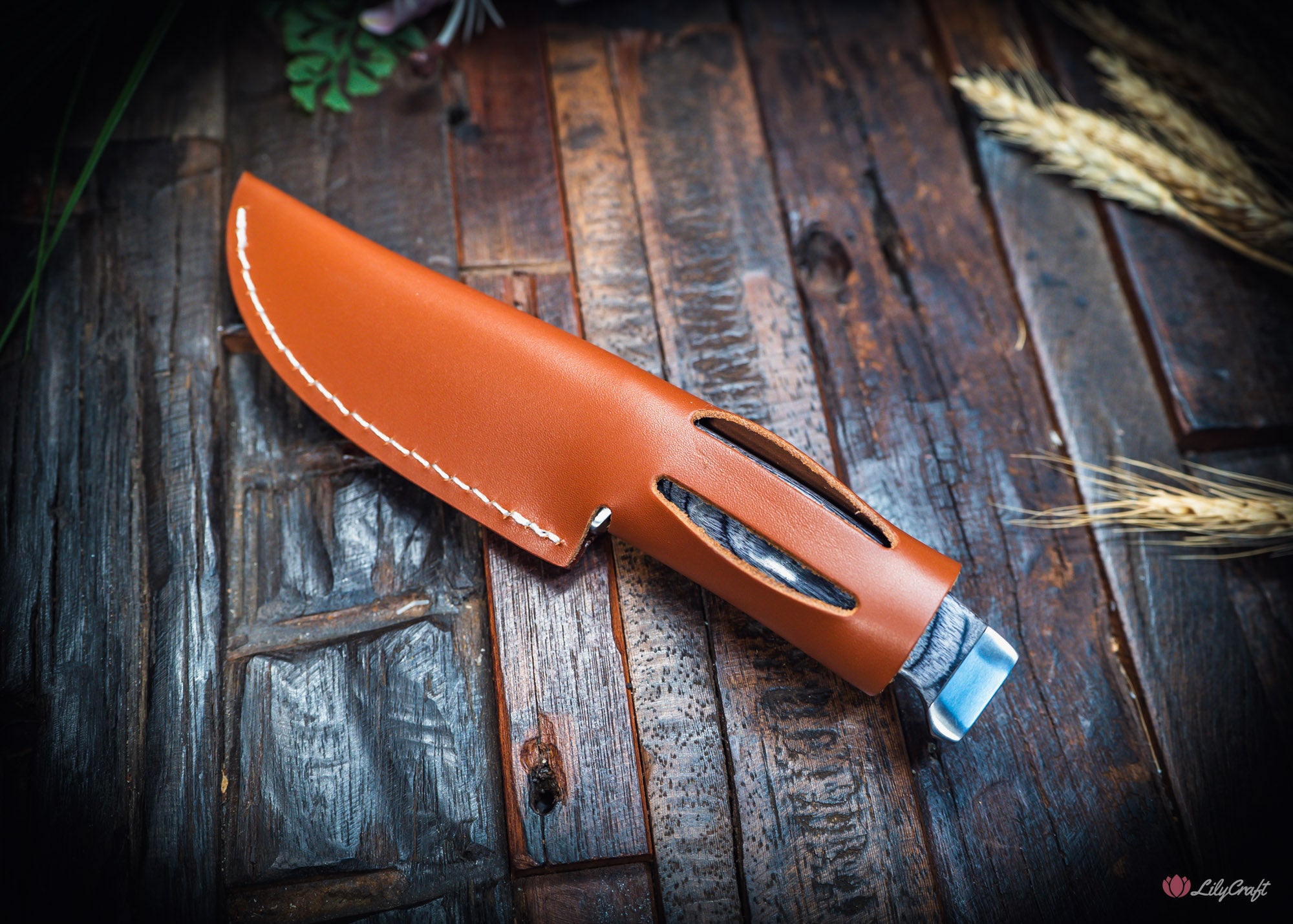 full tang 420 stainless steel skinning knife