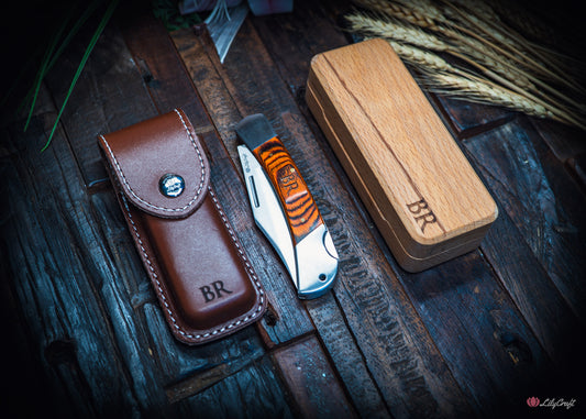 engraved pocket knife gift for him australia with pouch
