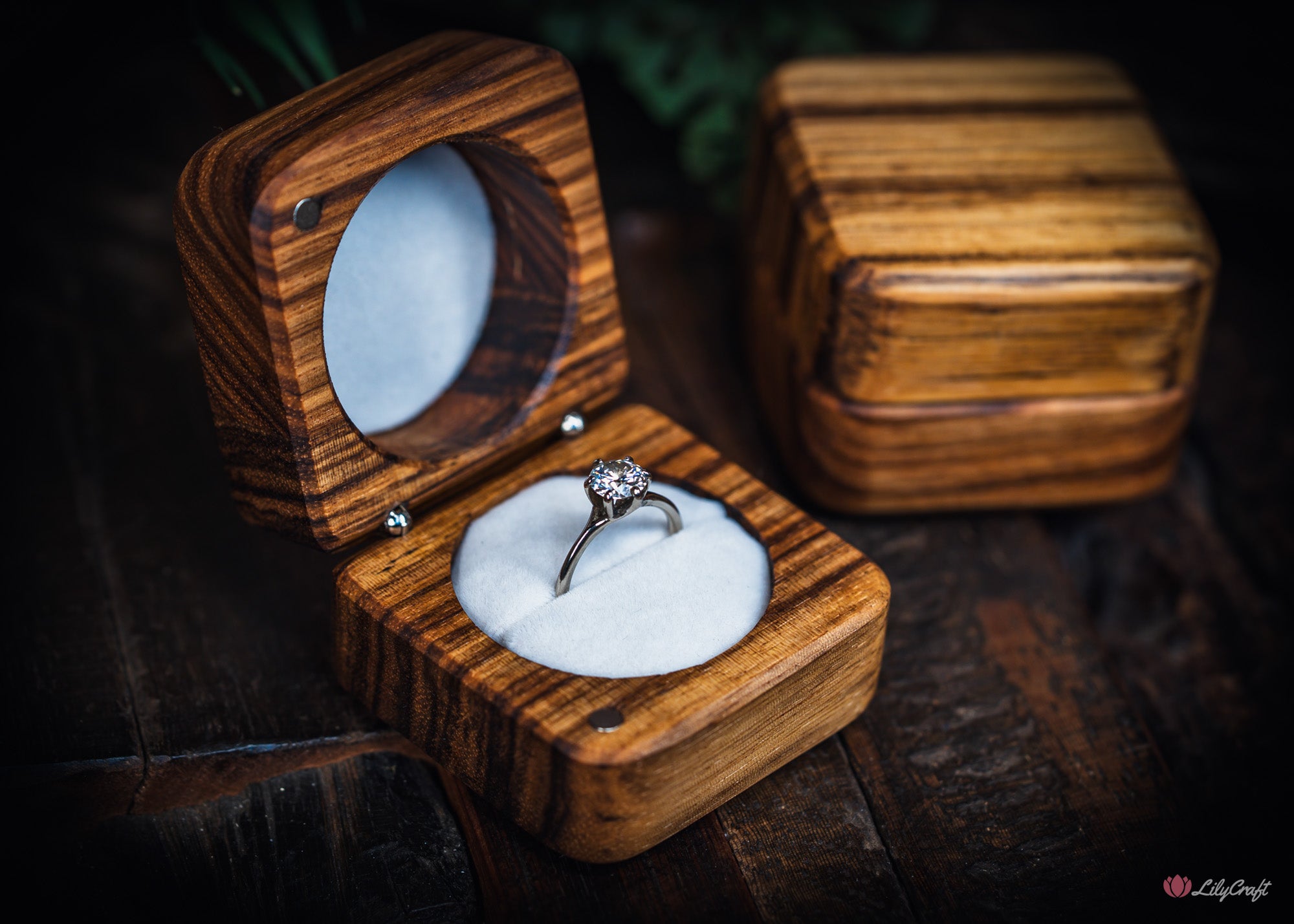 best engagement ring boxes made from wood