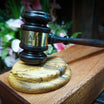 engraved ebony gavel