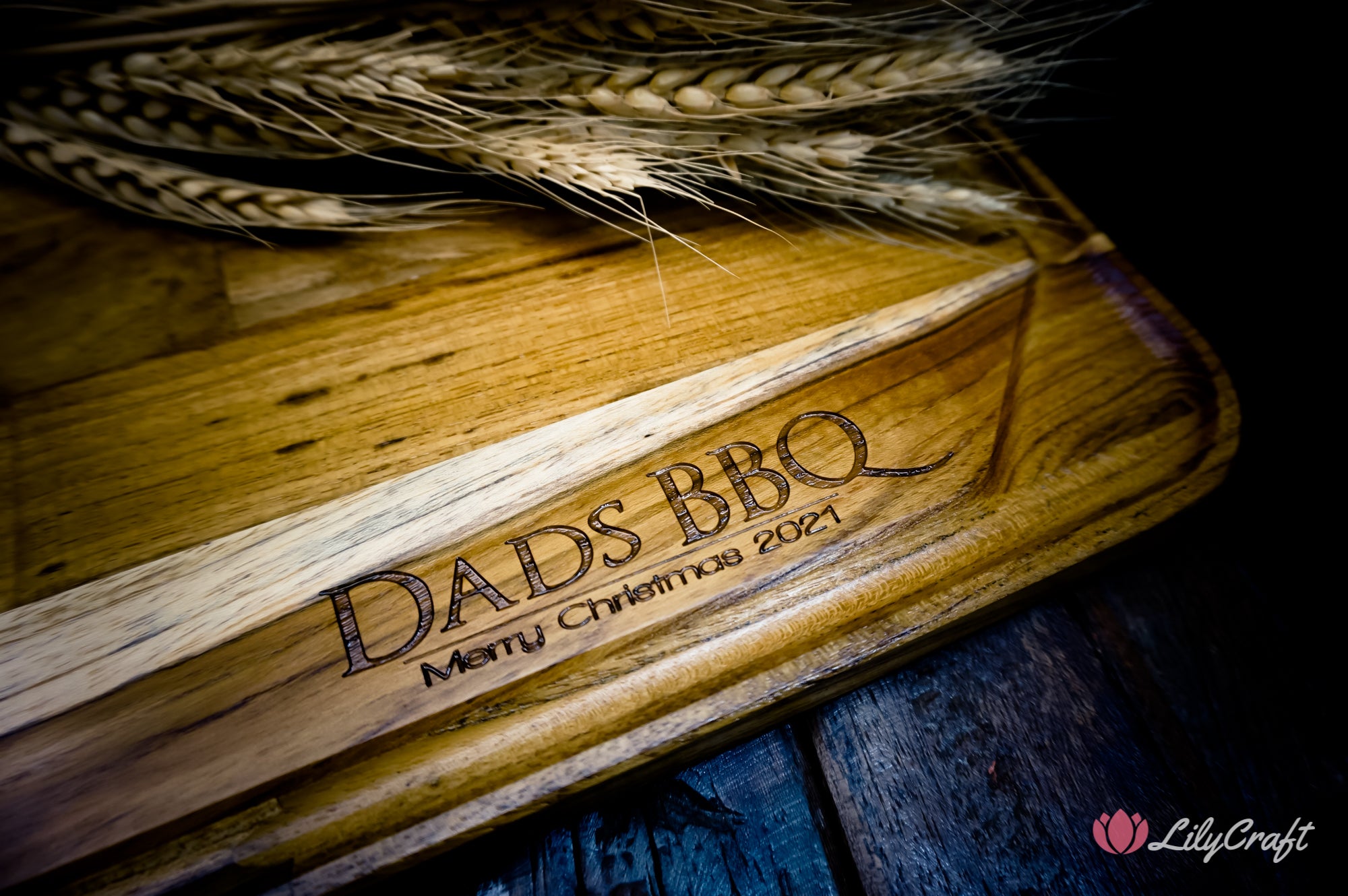 teak wood cutting board for bbq