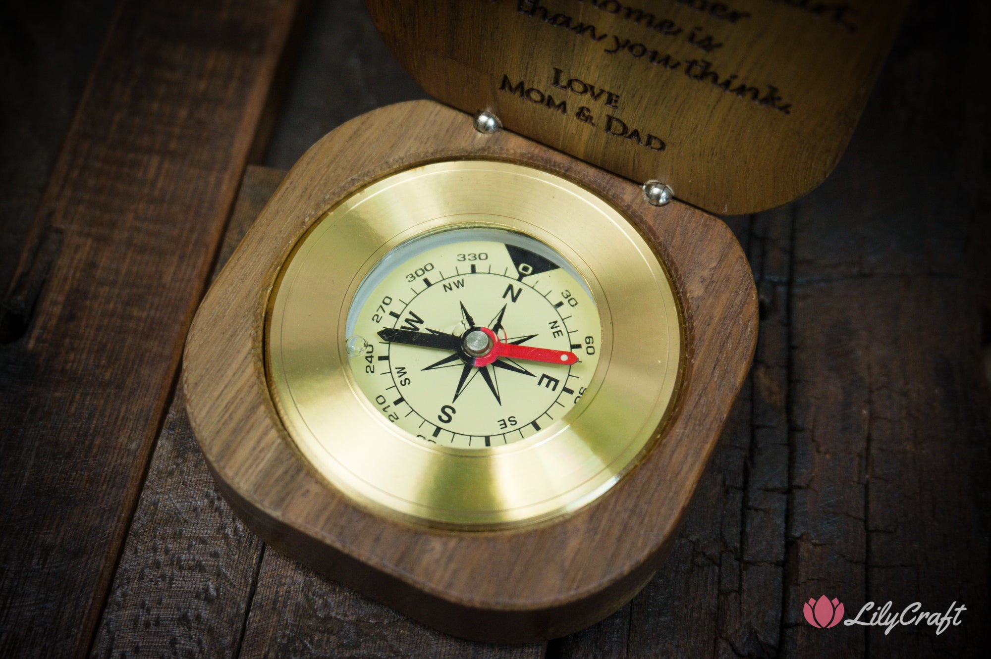 personalized compass gift