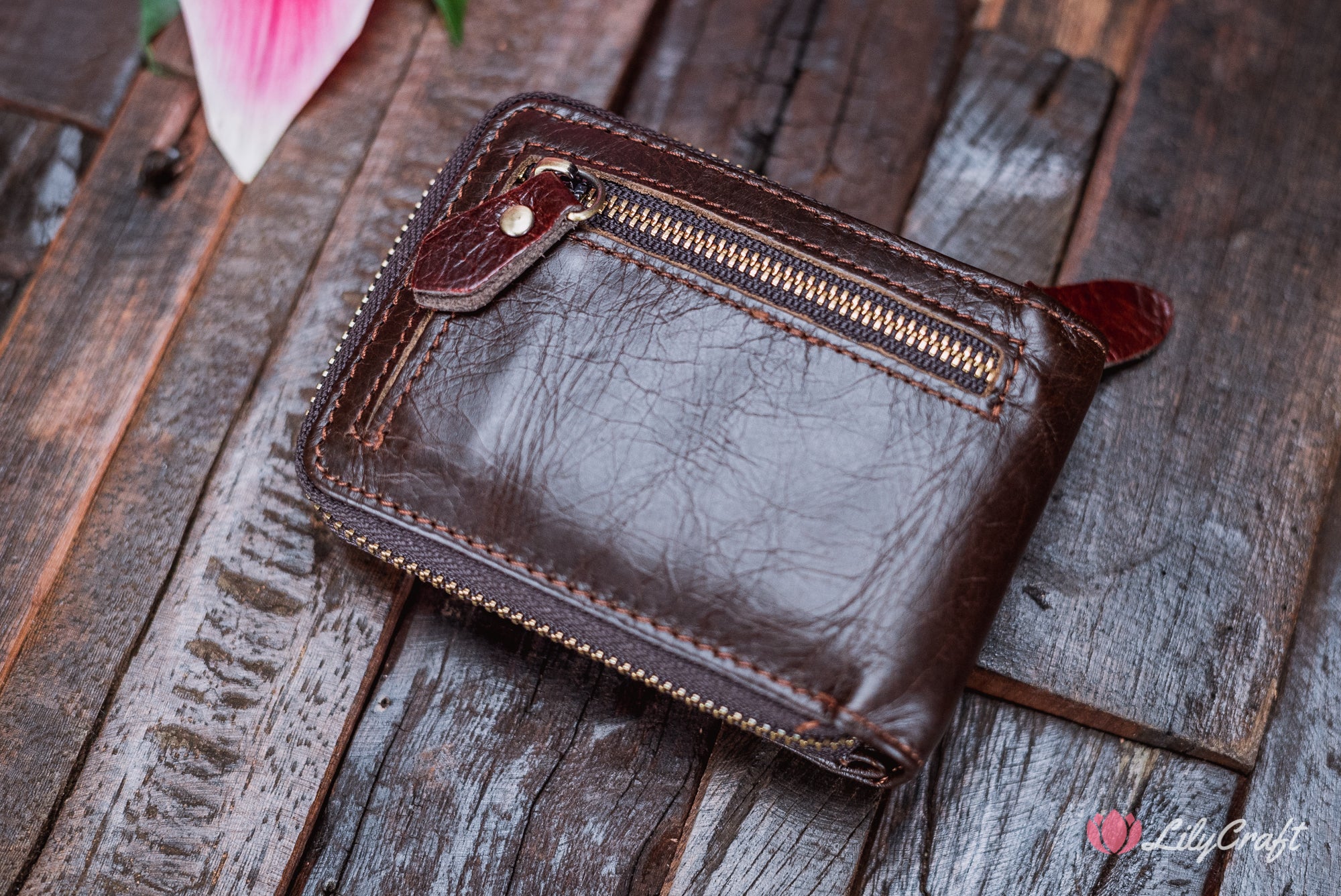 cowhide purse