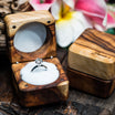 Sustainable wood ring box