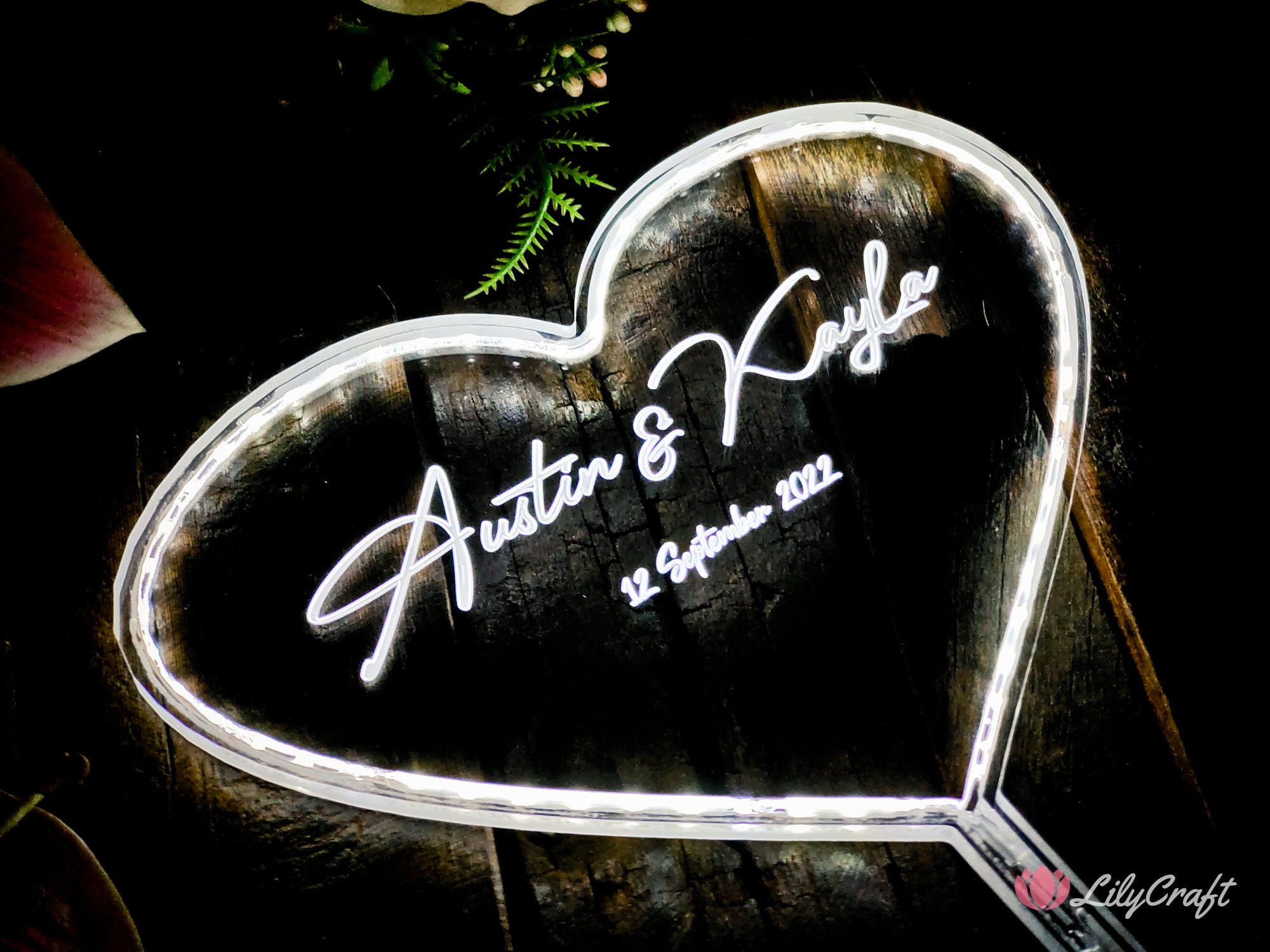 lighted up cake topper