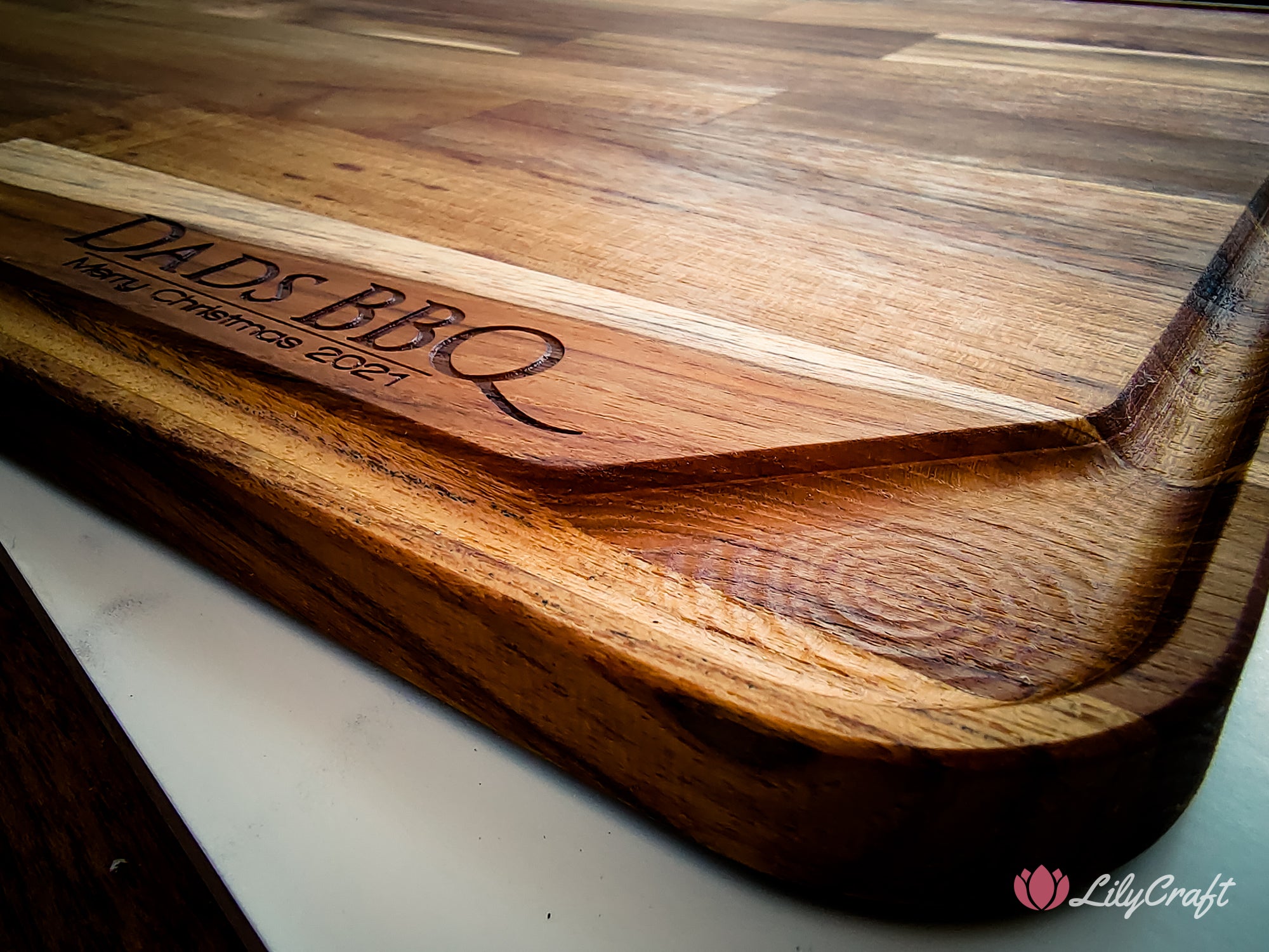 large bbq board teak wood