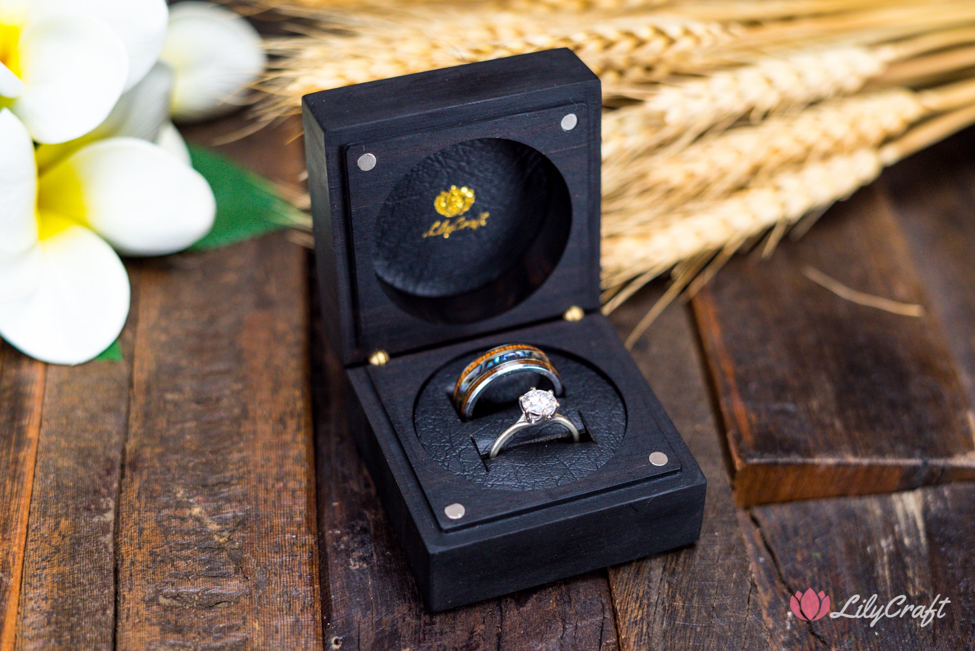 double wedding ring box ring bearer box