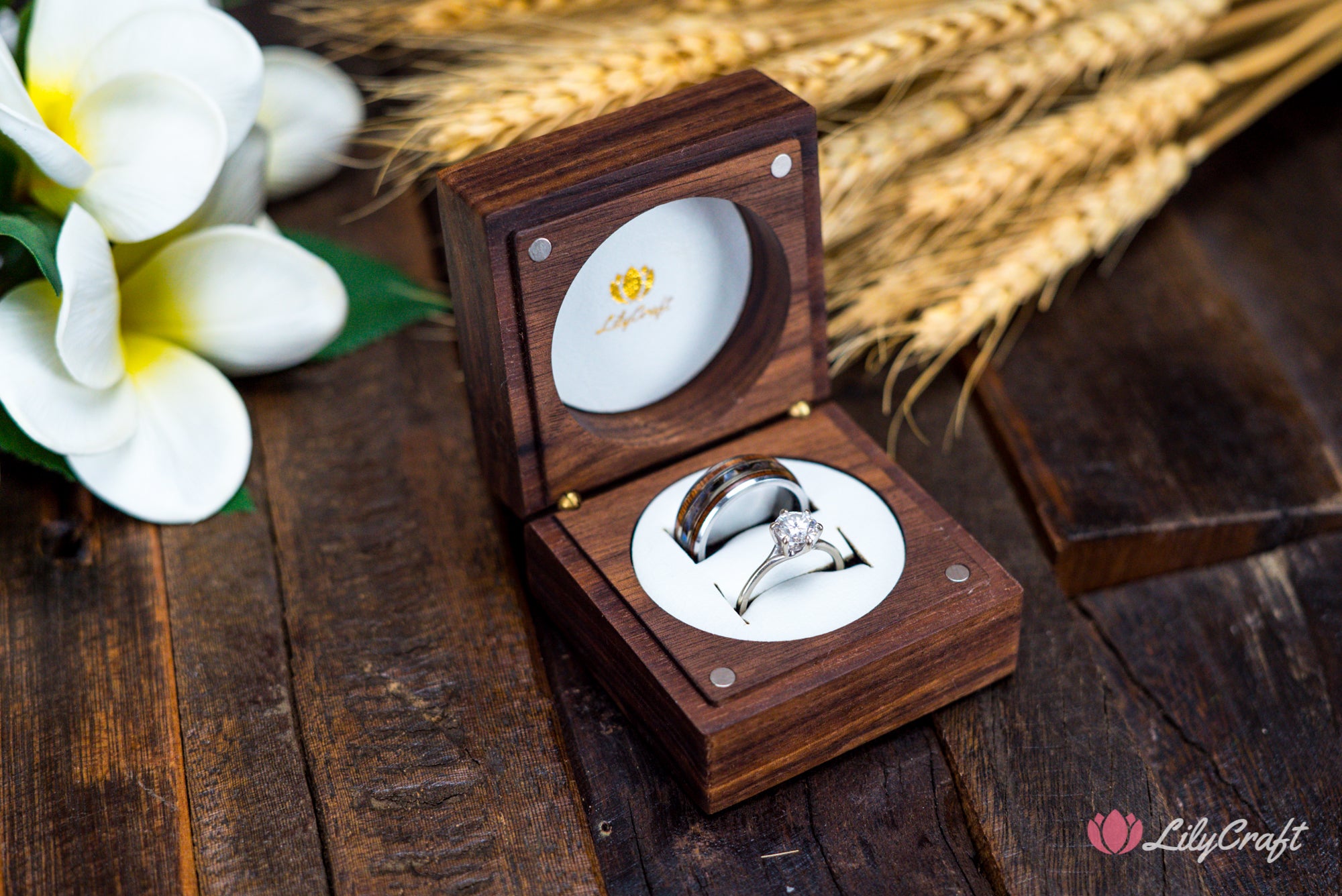 personalized wedding ring box