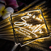 led geometric cake topper