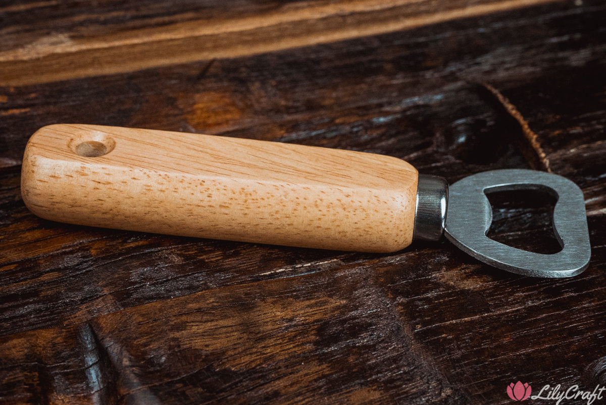 Wooden Bottle Opener, Personalised Wooden Beer Bottle Opener. Engraved Grooms Gift, Fathers Gift.