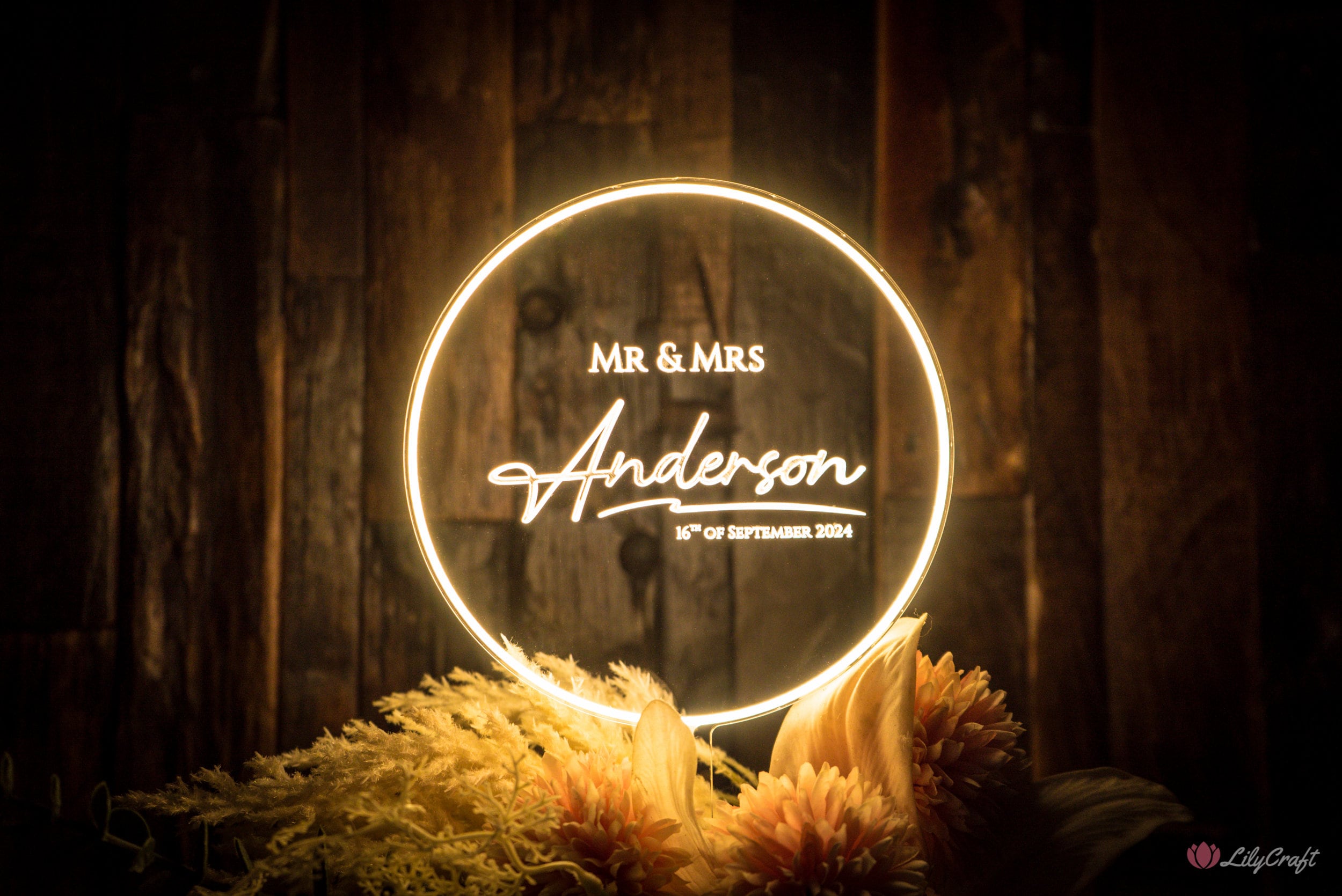 Modern USB-powered Cake Topper illuminating celebrations.