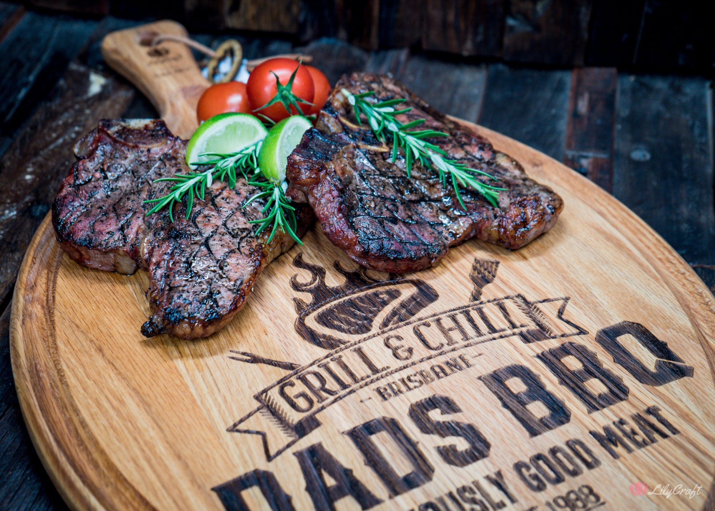 engraved grill board for him