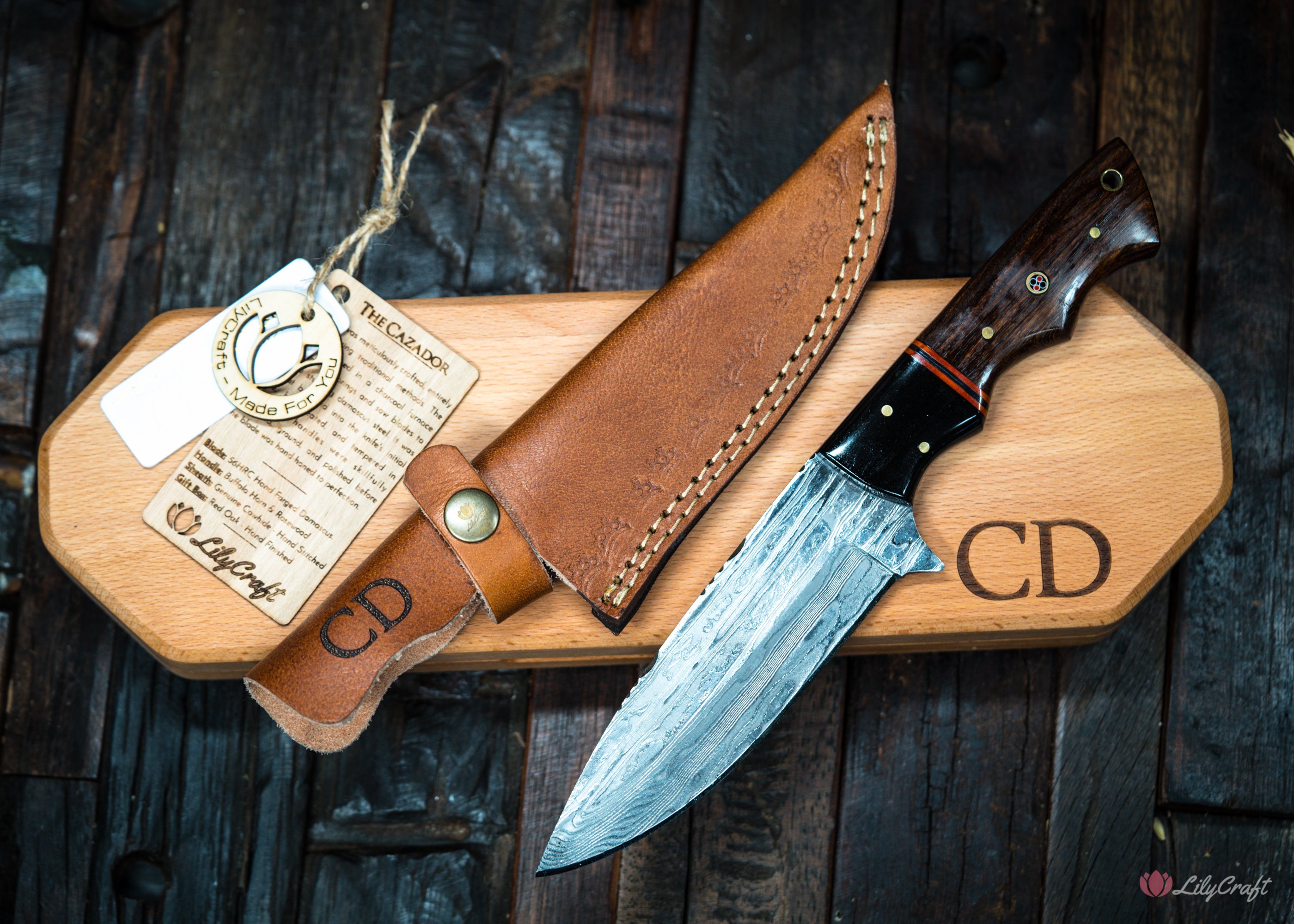 personalised hunting knife