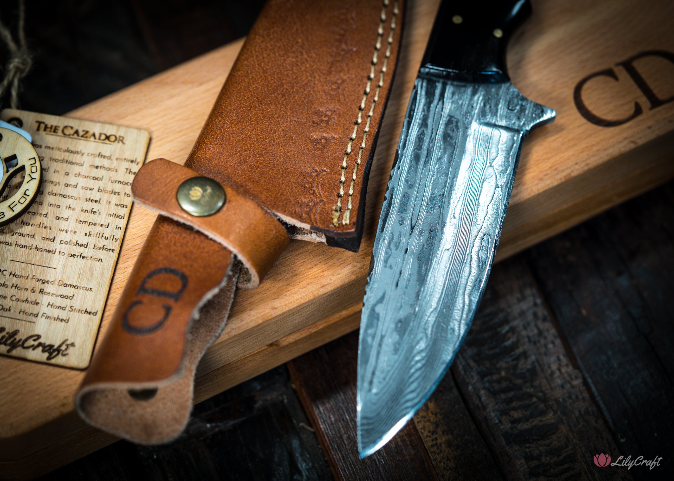 damascus hunting knife australia