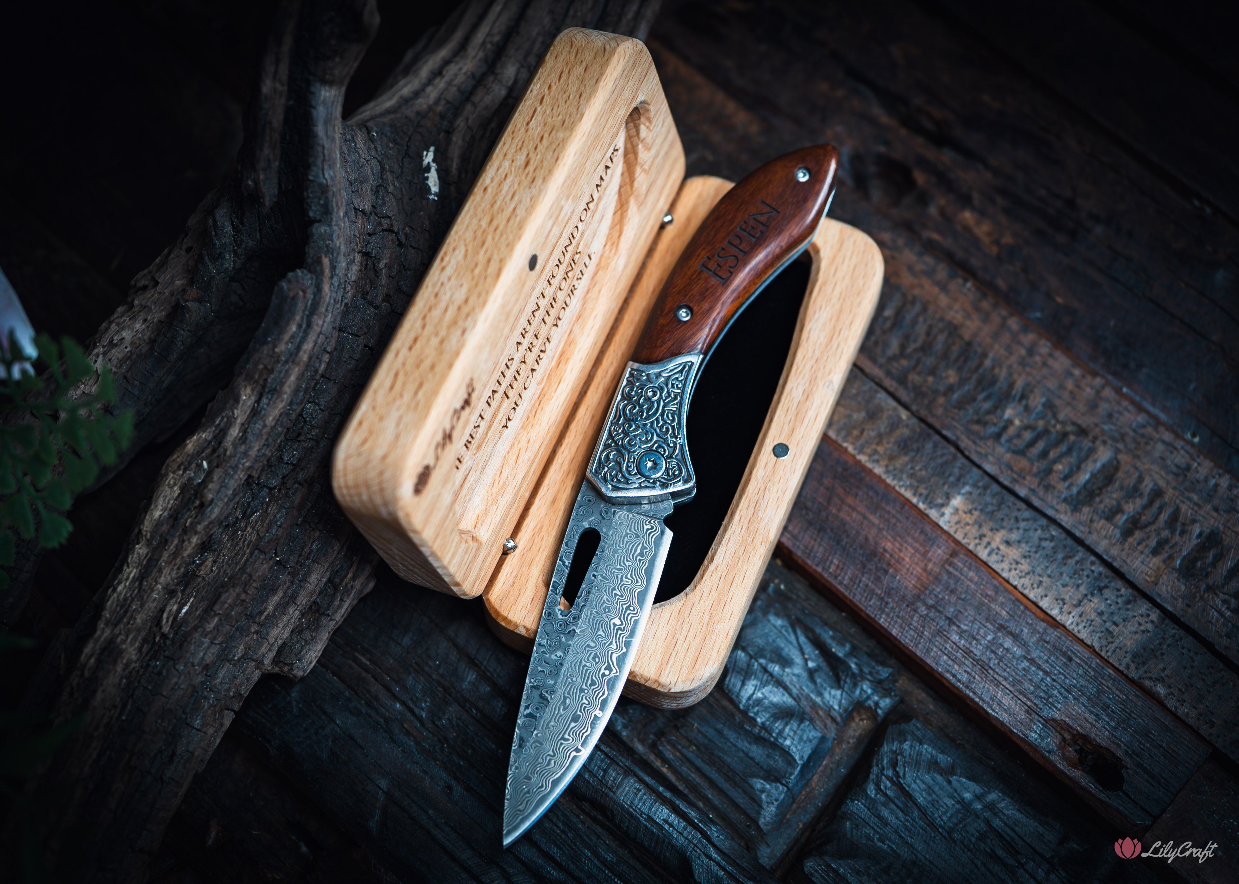 Personalised groomsmen gift pocket knife