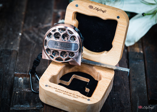 personalised tape measure for fathers day gift