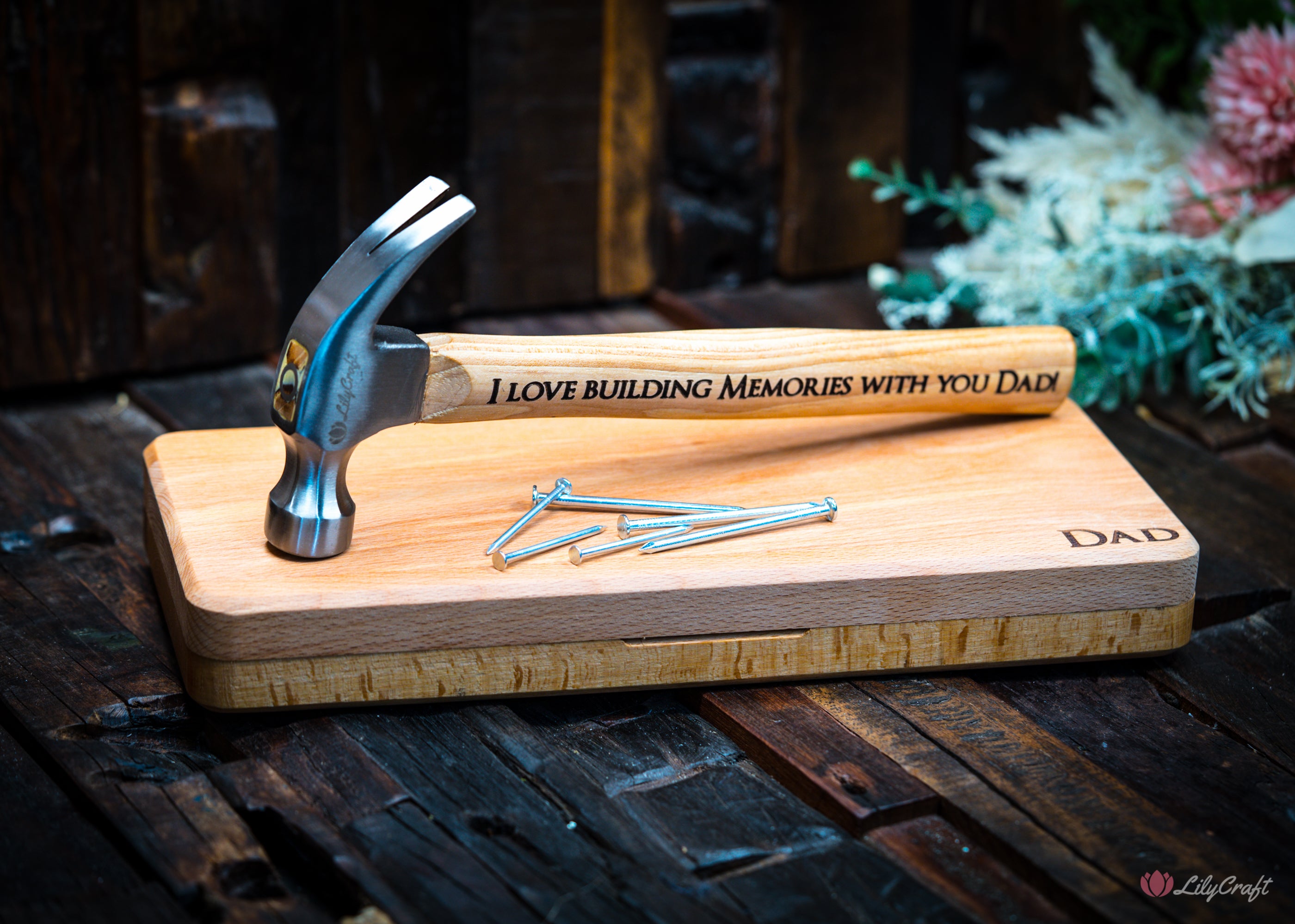 personalised hammer gift for dad