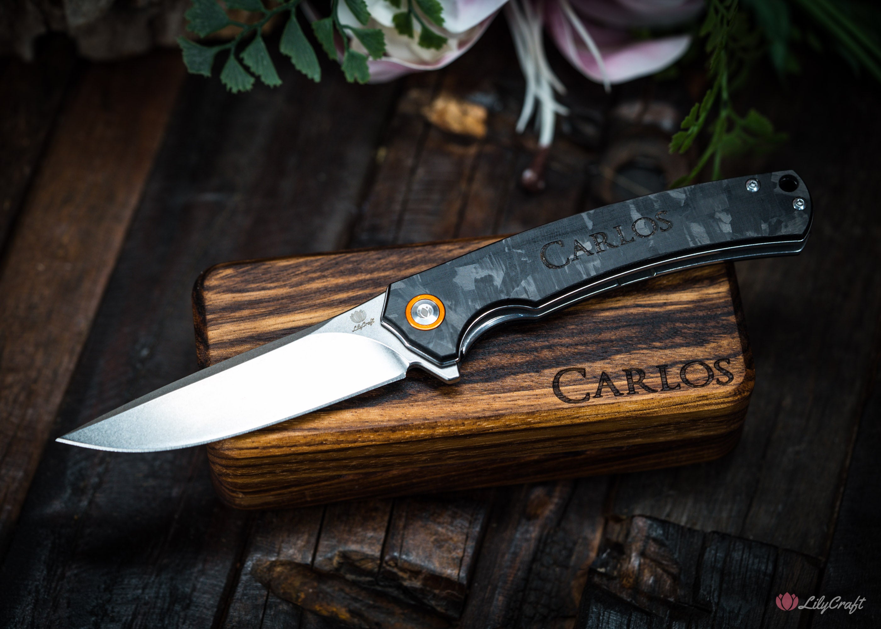 Personalized engraved knife for birthdays and anniversaries